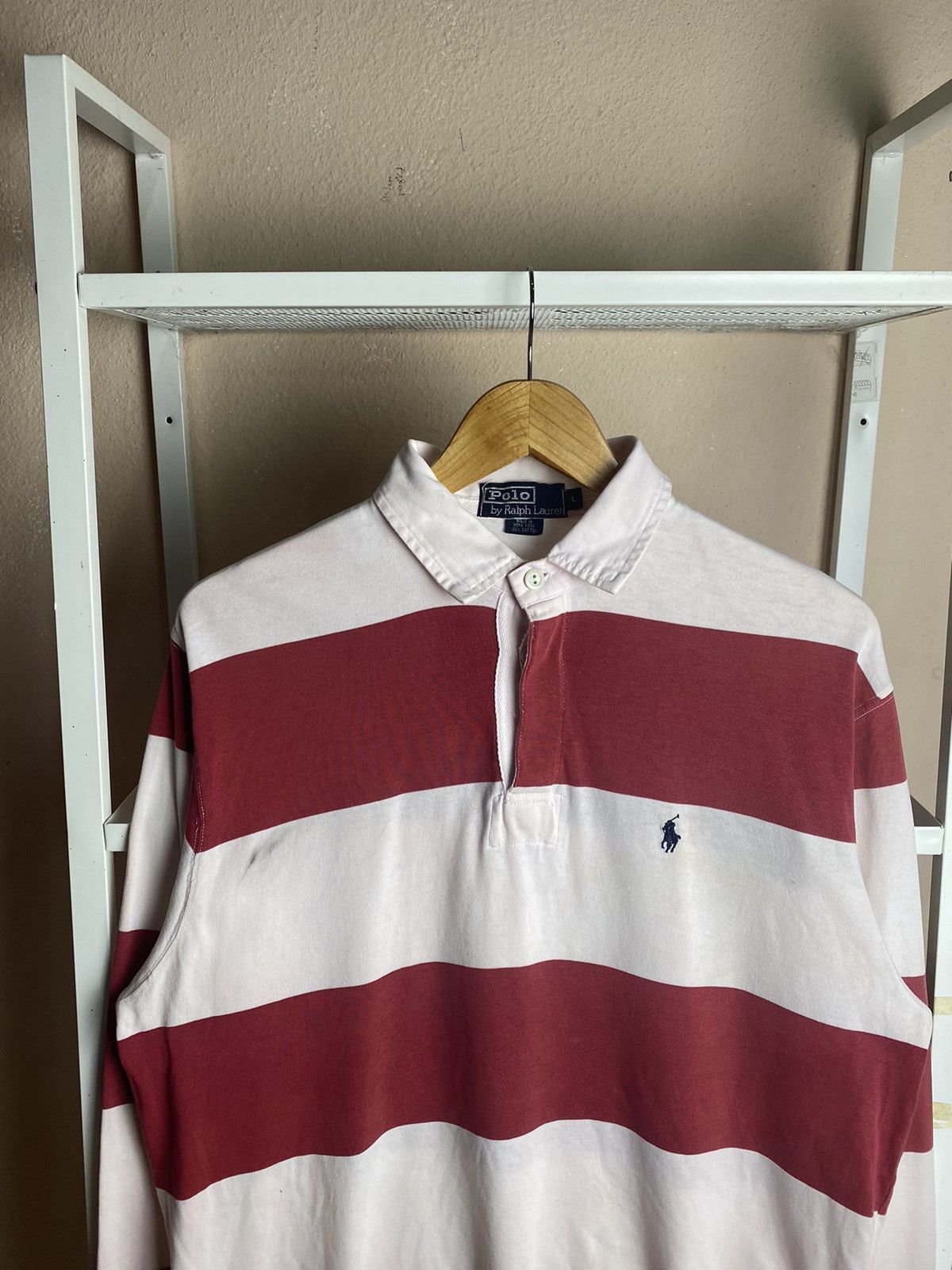 Polo Ralph Lauren VINTAGE POLO RALPH LAUREN RUGBY SHIRT STRIPE Size US XL / EU 56 / 4 - 2 Thumbnail
