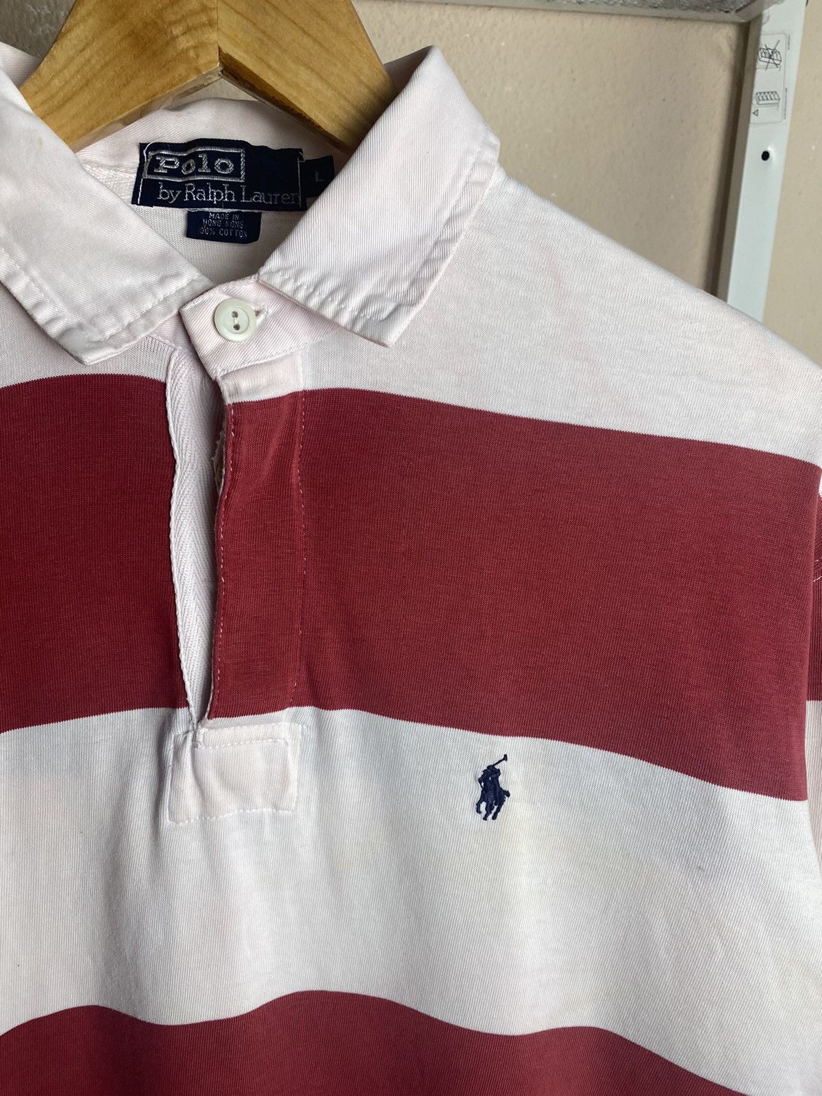 Polo Ralph Lauren VINTAGE POLO RALPH LAUREN RUGBY SHIRT STRIPE Size US XL / EU 56 / 4 - 4 Thumbnail