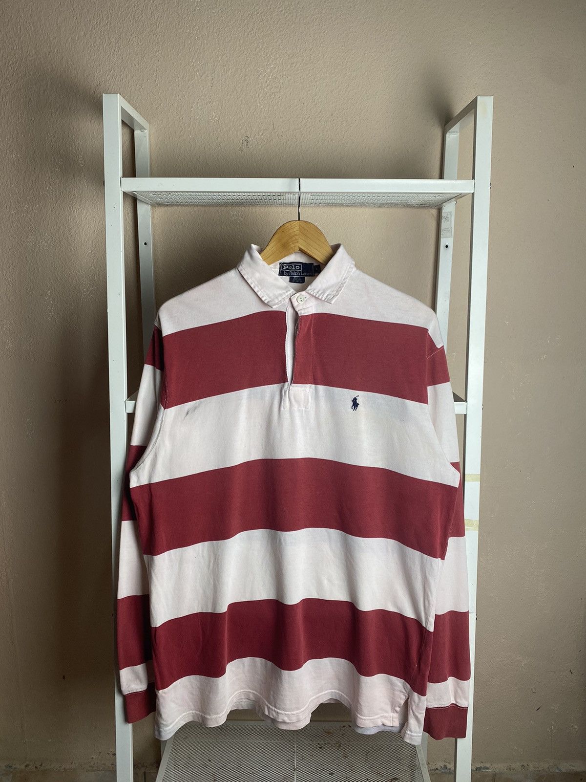 Polo Ralph Lauren VINTAGE POLO RALPH LAUREN RUGBY SHIRT STRIPE Size US XL / EU 56 / 4 - 1 Thumbnail
