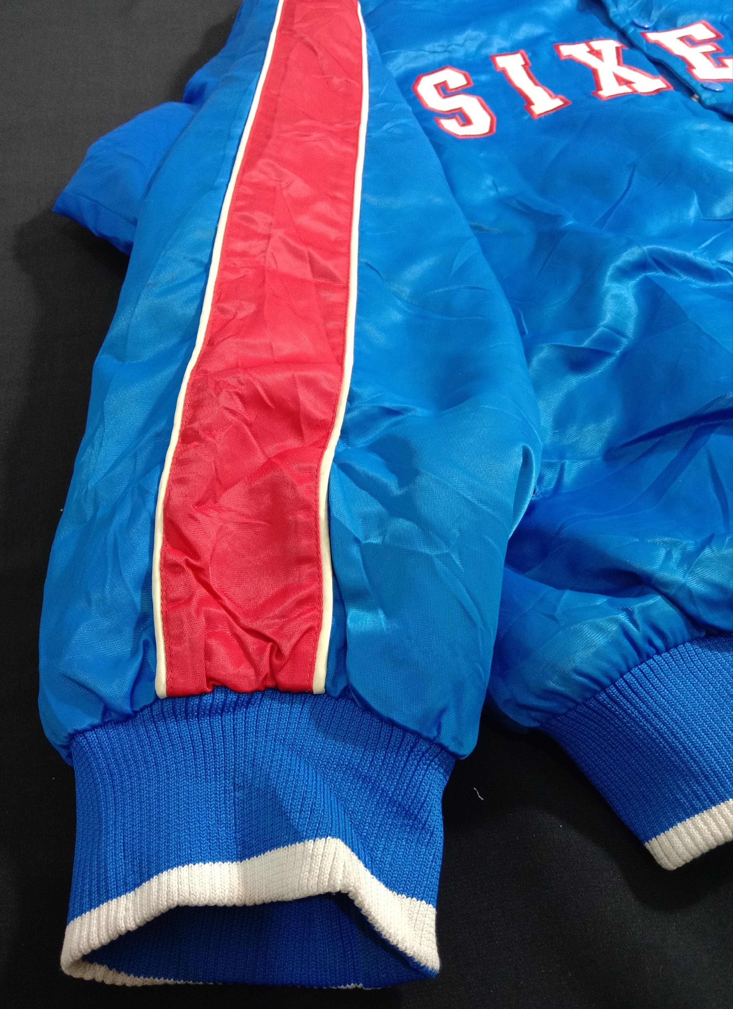 NBA SIXERS 76ers Harwood Classics Satin Jacket Vintage Size US XL / EU 56 / 4 - 13 Thumbnail