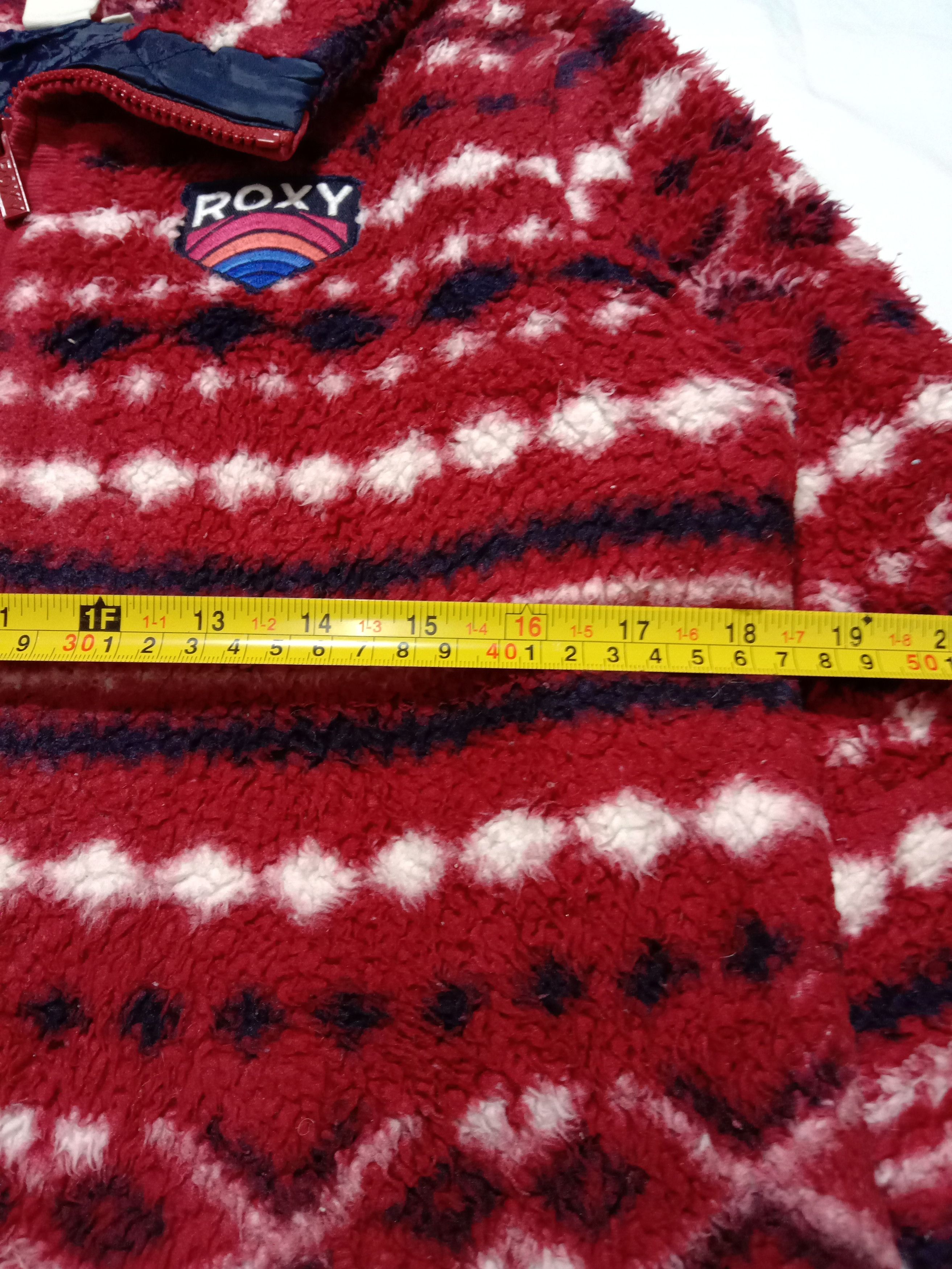 Japanese Brand Roxy Red Color Fleece Sweater Knitwear Jacket Size M / US 6-8 / IT 42-44 - 8 Thumbnail