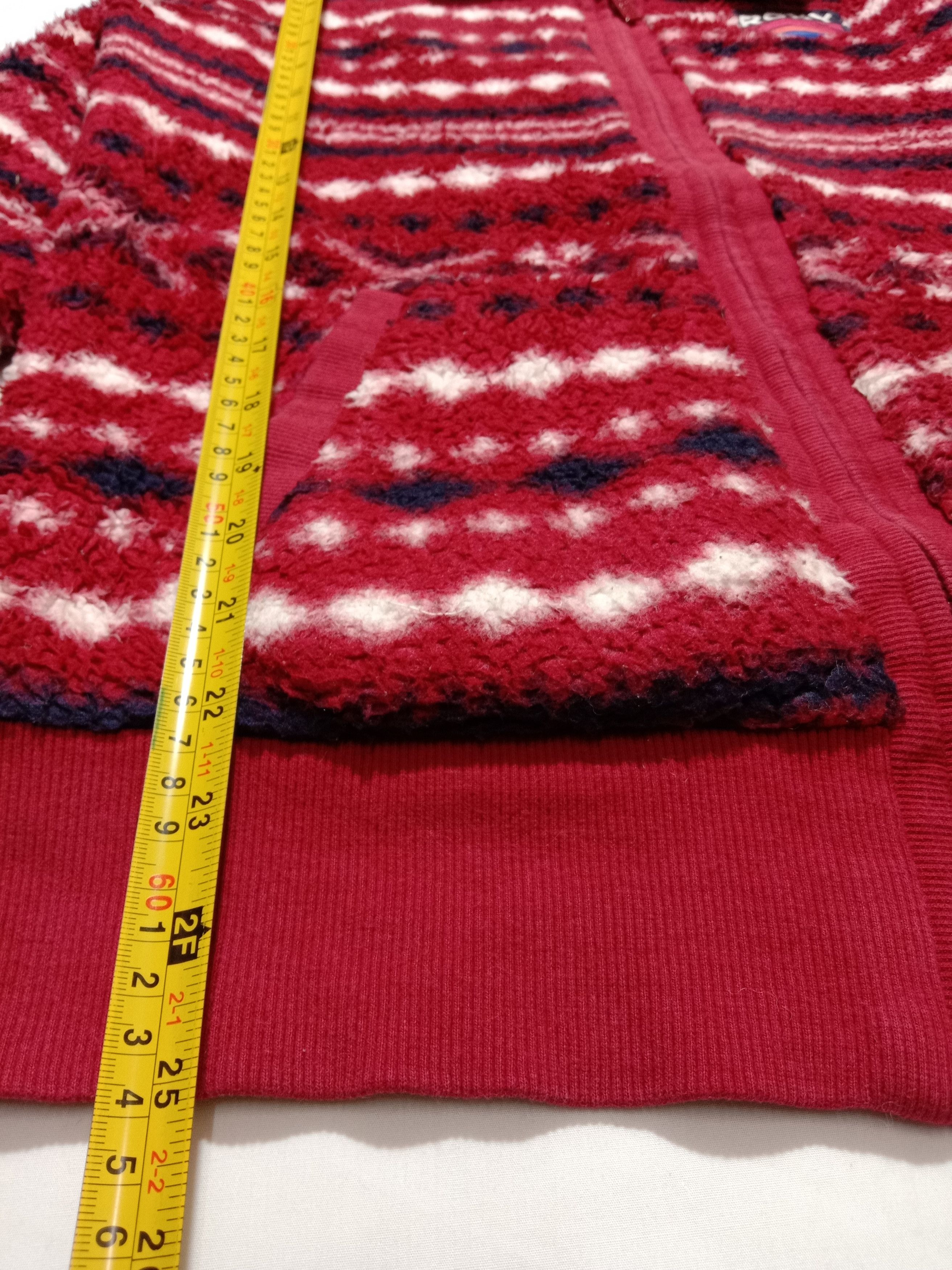Japanese Brand Roxy Red Color Fleece Sweater Knitwear Jacket Size M / US 6-8 / IT 42-44 - 9 Thumbnail