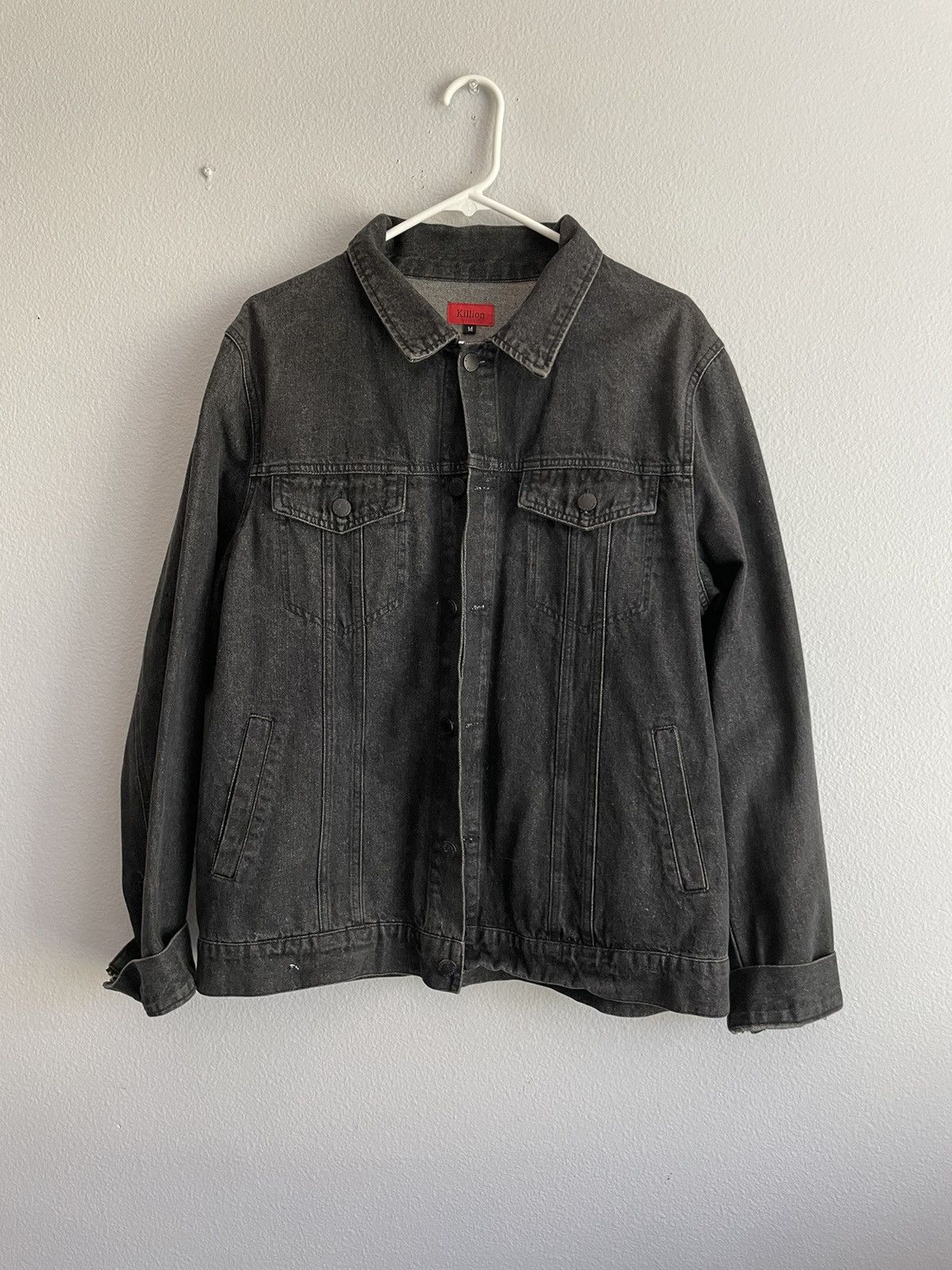 Killion × Vintage Washed Black Denim Jacket Size US M / EU 48-50 / 2 - 1 Thumbnail