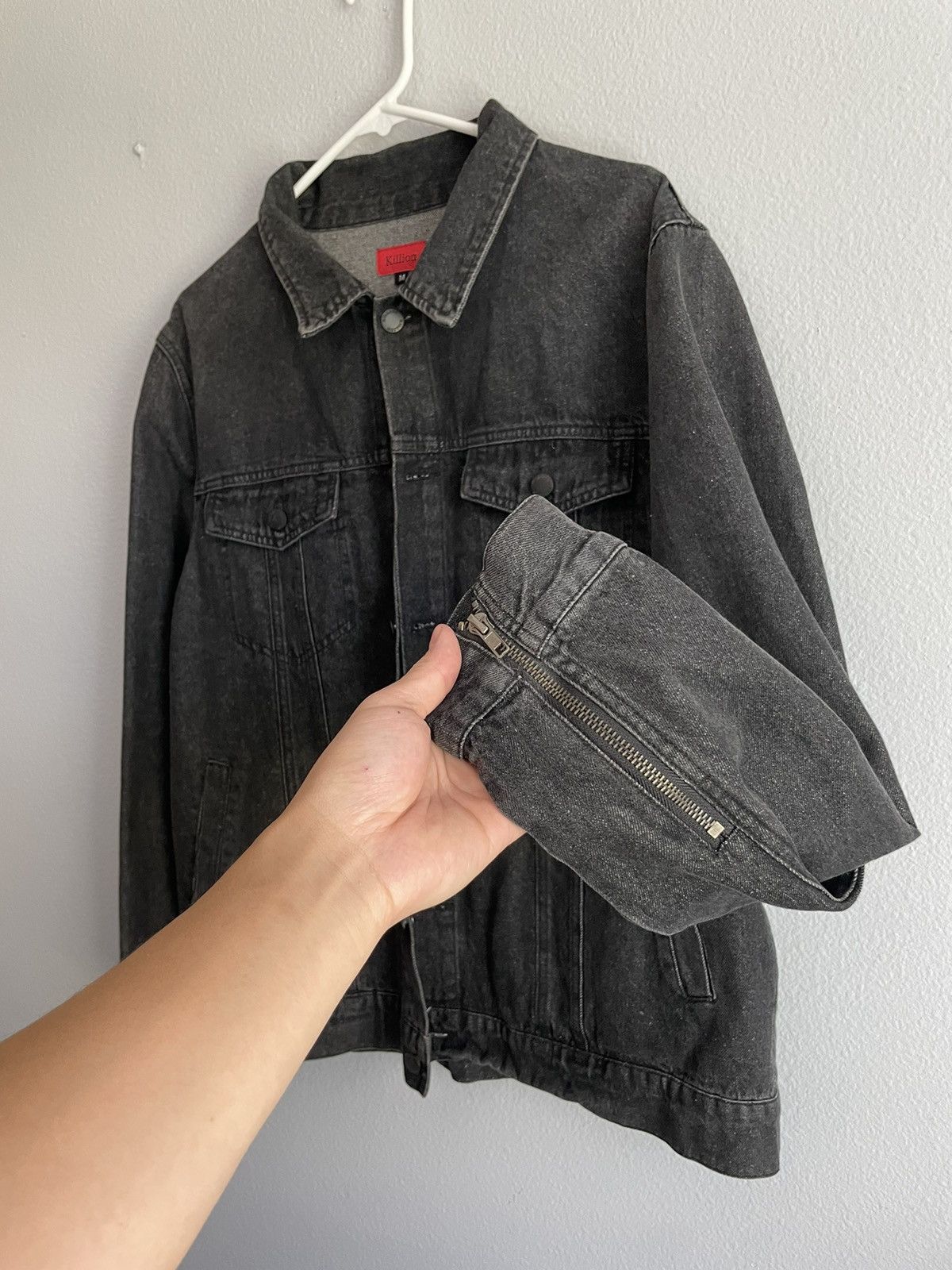 Killion × Vintage Washed Black Denim Jacket Size US M / EU 48-50 / 2 - 3 Thumbnail