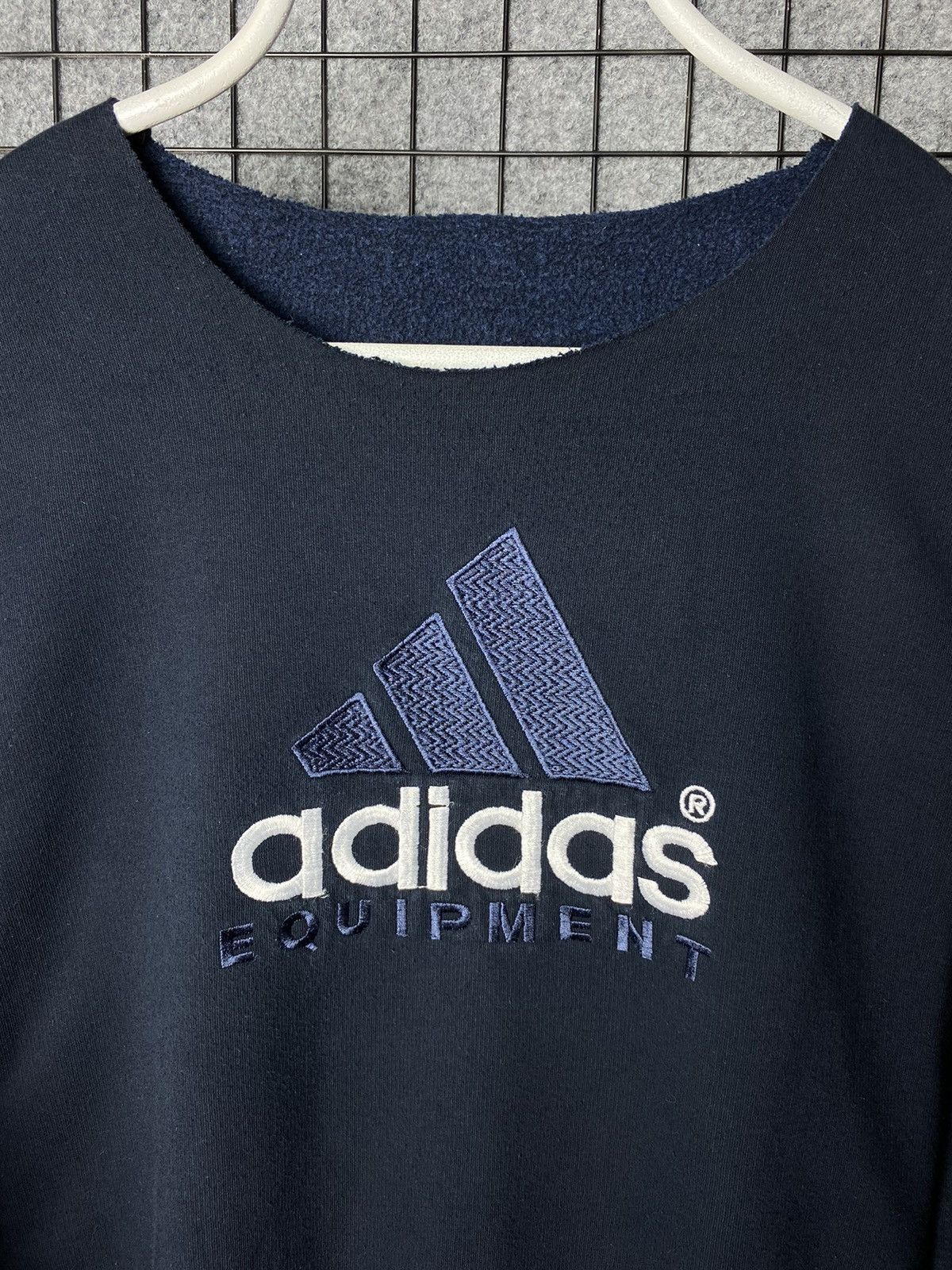 Adidas × Vintage Adidas Equipment Custom Cut Off Neckline Sweatshirt Size M Size US M / EU 48-50 / 2 - 2 Thumbnail