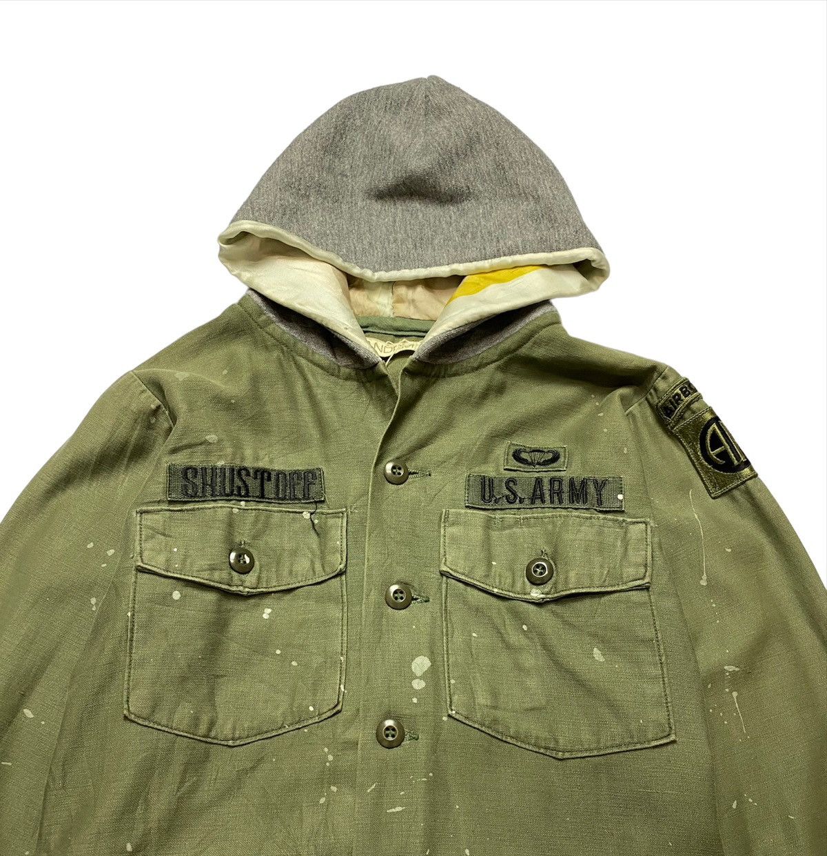 Vintage Vintage Military Andem Style Paint US Army Hoodie Jacket Size S / US 4 / IT 40 - 8 Thumbnail