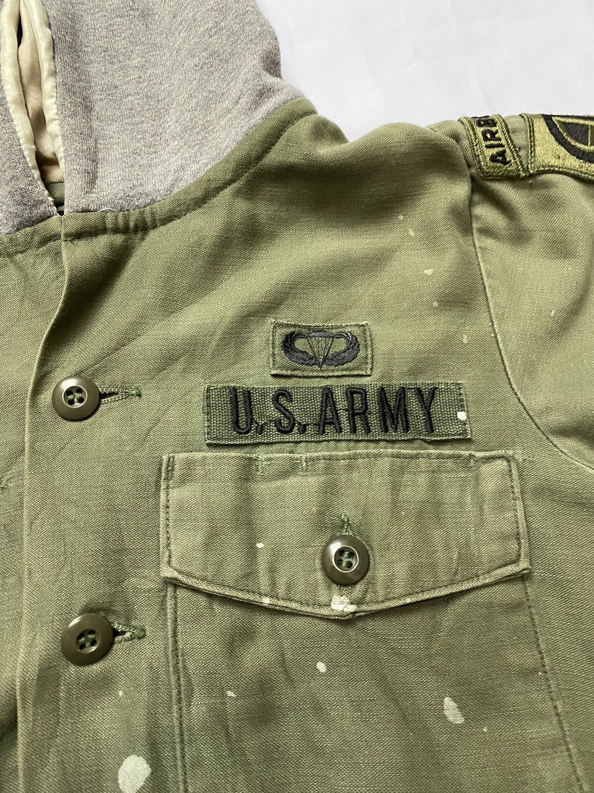 Vintage Vintage Military Andem Style Paint US Army Hoodie Jacket Size S / US 4 / IT 40 - 9 Thumbnail