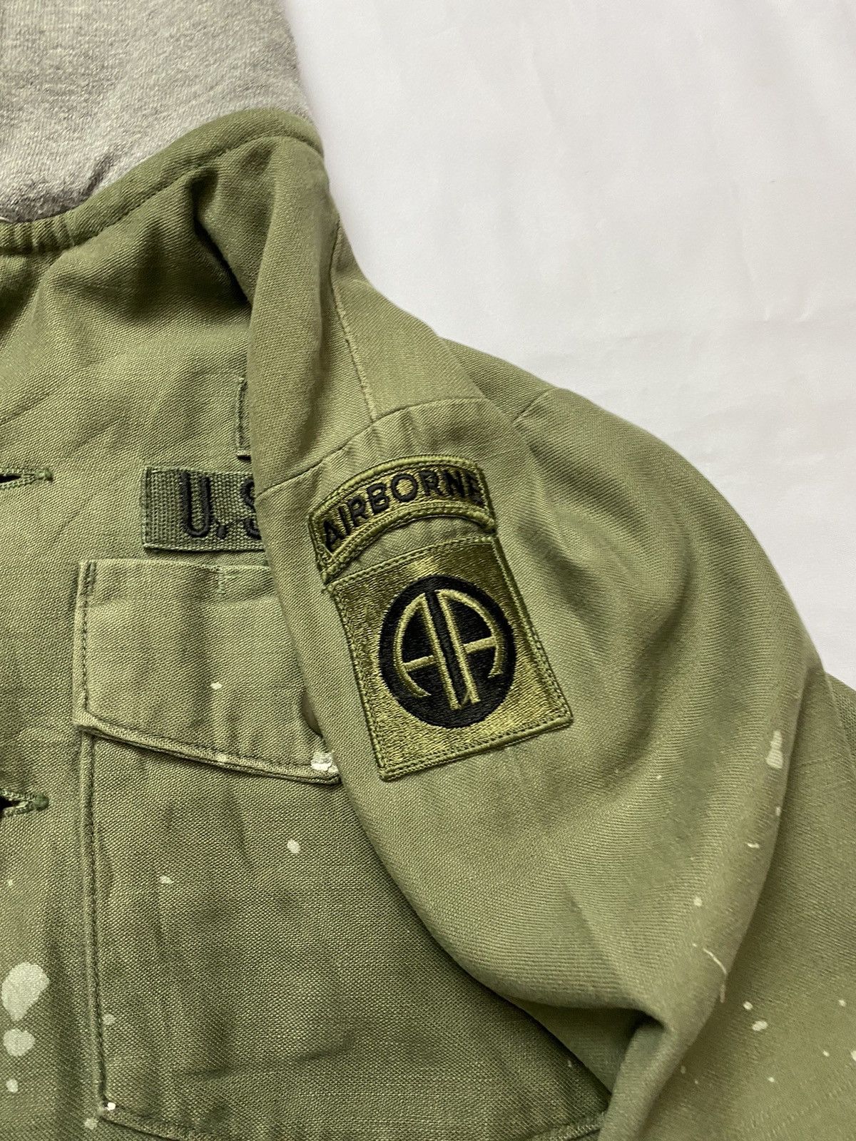 Vintage Vintage Military Andem Style Paint US Army Hoodie Jacket Size S / US 4 / IT 40 - 11 Thumbnail