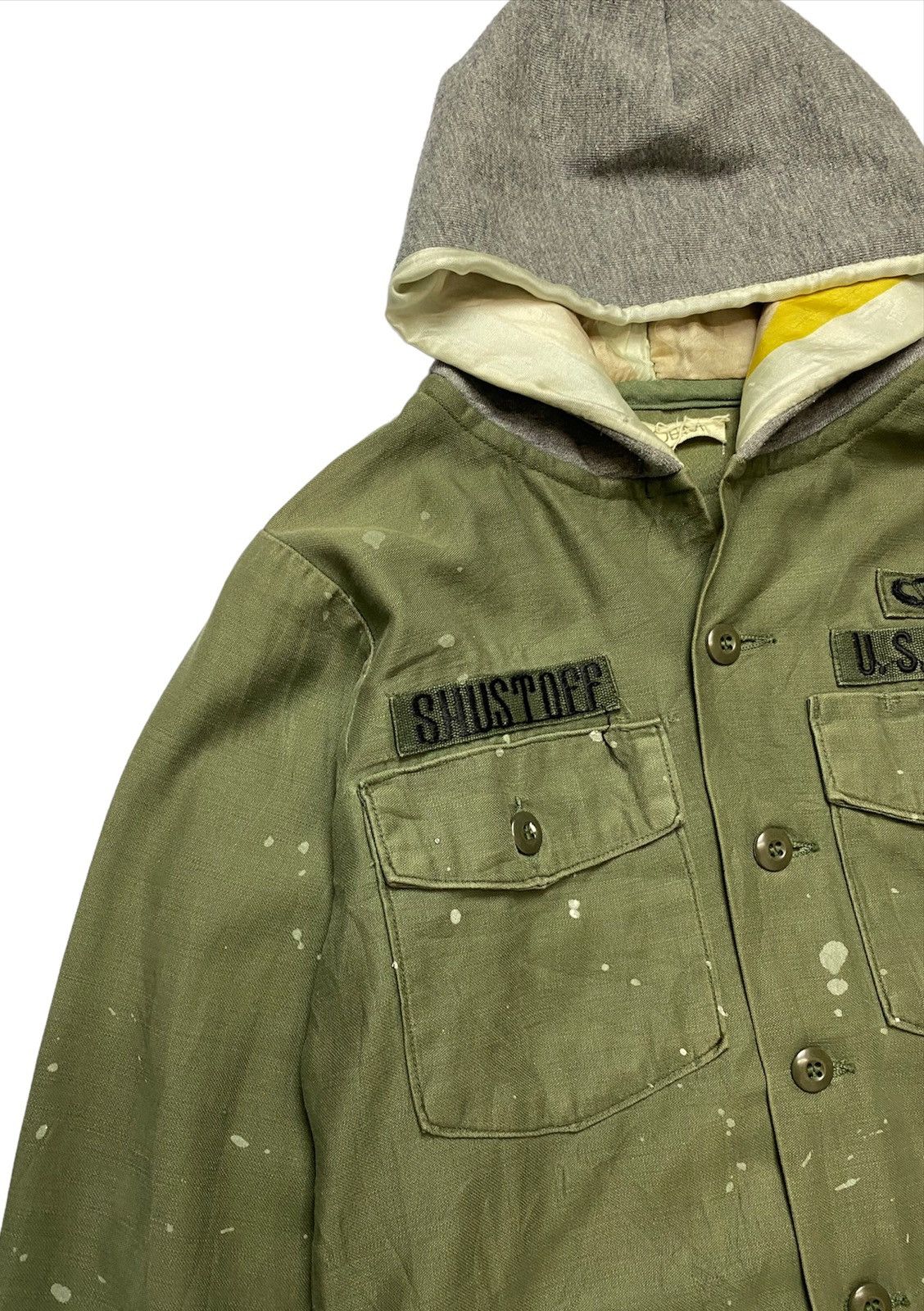 Vintage Vintage Military Andem Style Paint US Army Hoodie Jacket Size S / US 4 / IT 40 - 4 Thumbnail