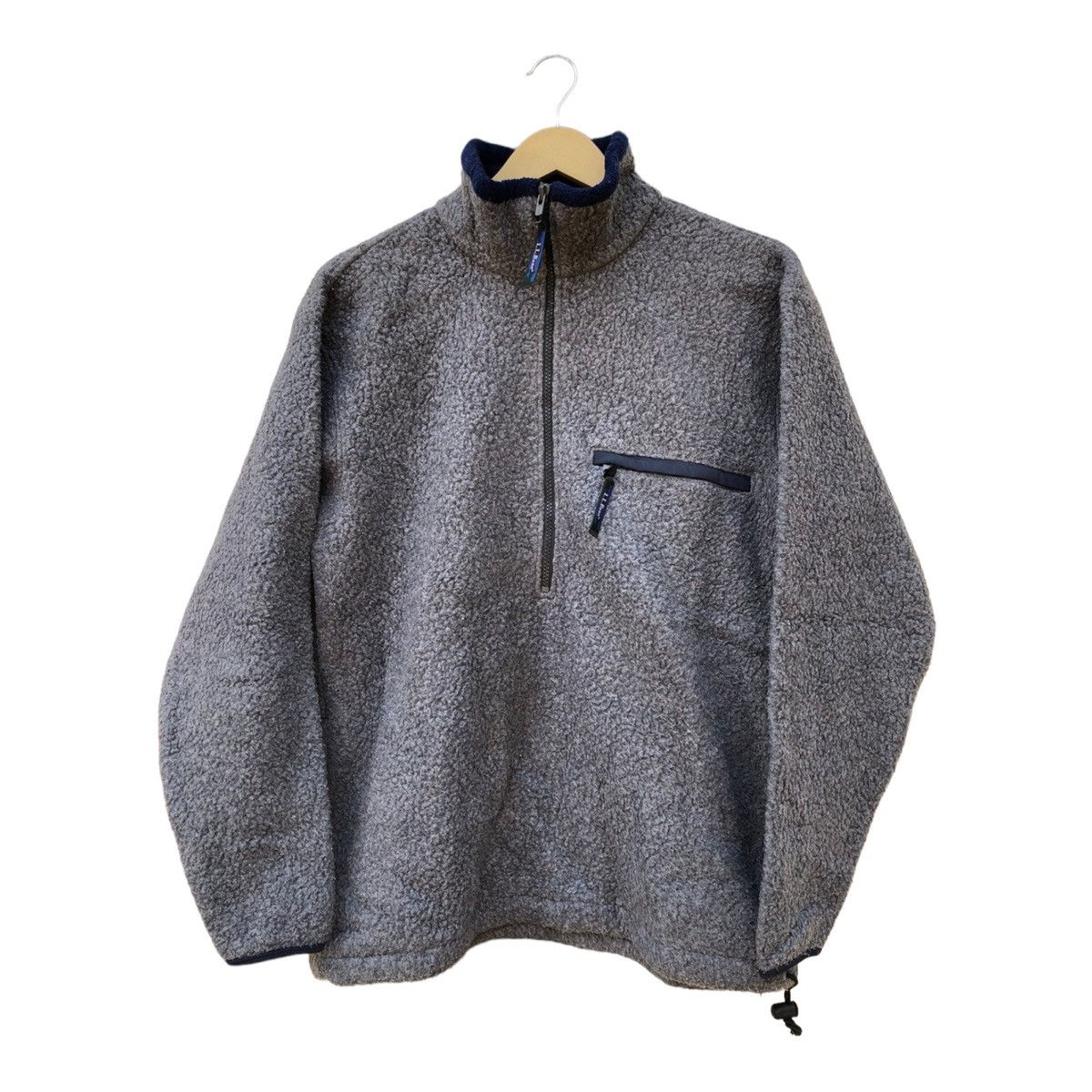 L.L. BEAN WOOL HALF ZIP Fleece JACKET