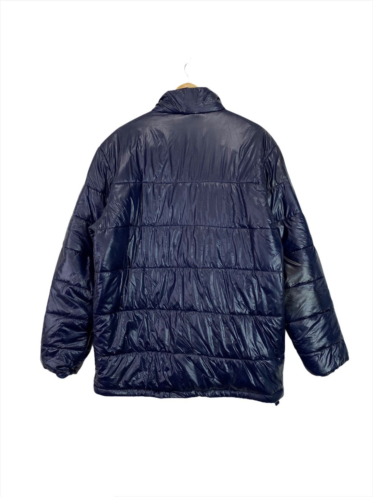 Adidas Rare Vintage Adidas Puffer Dark Blue Zipper Down Jacket Size US L / EU 52-54 / 3 - 6 Thumbnail