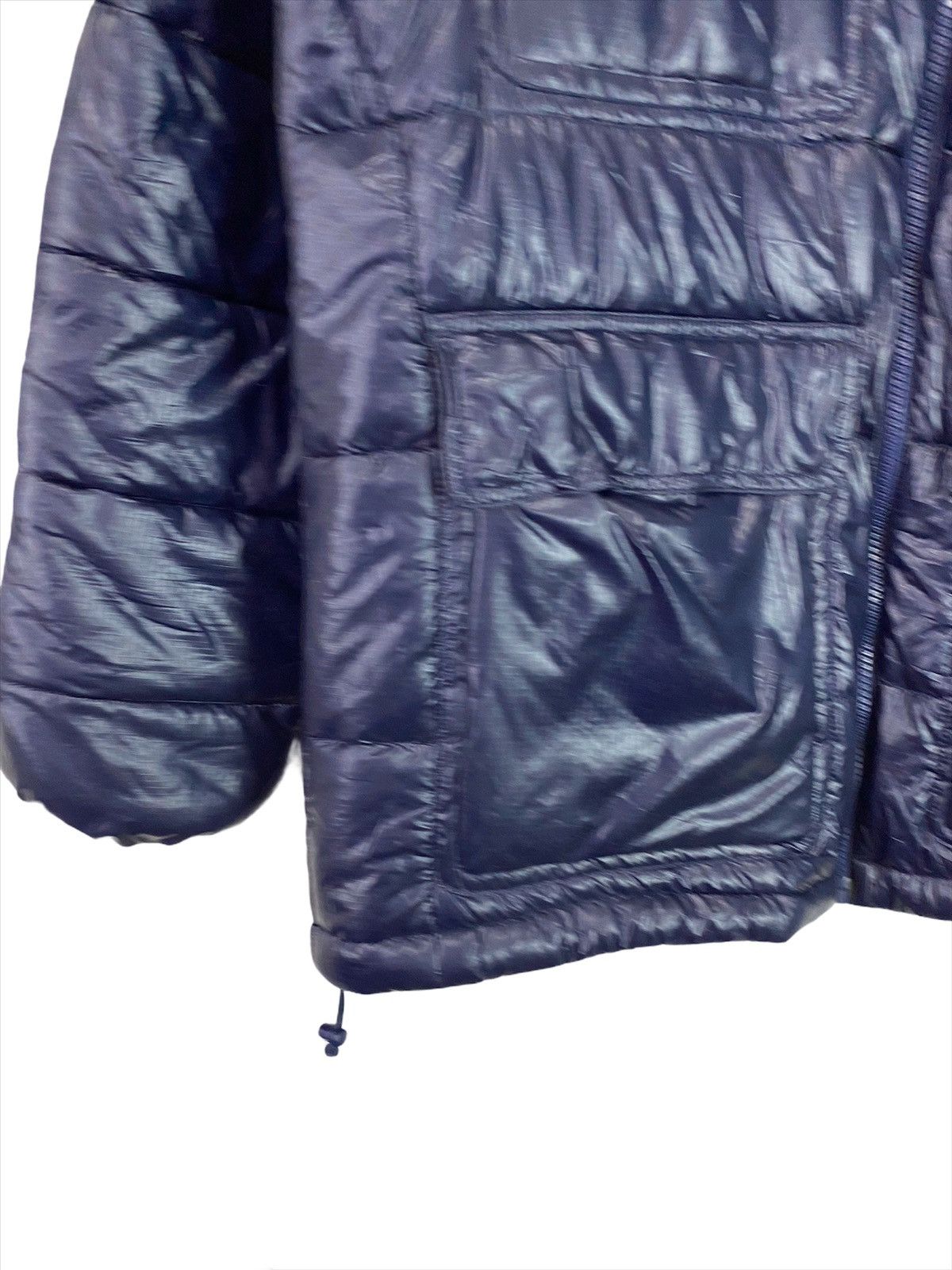 Adidas Rare Vintage Adidas Puffer Dark Blue Zipper Down Jacket Size US L / EU 52-54 / 3 - 7 Thumbnail