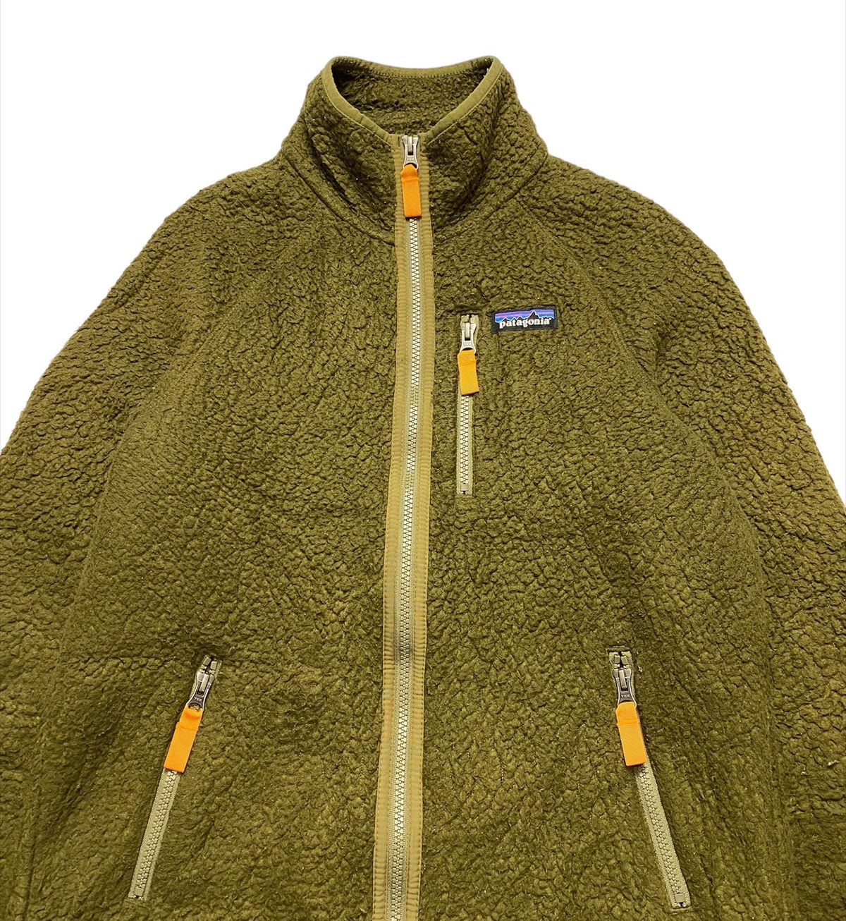 Patagonia Rare Patagonia Fleece Sherpa Dark Green Jacket Size US S / EU 44-46 / 1 - 6 Thumbnail