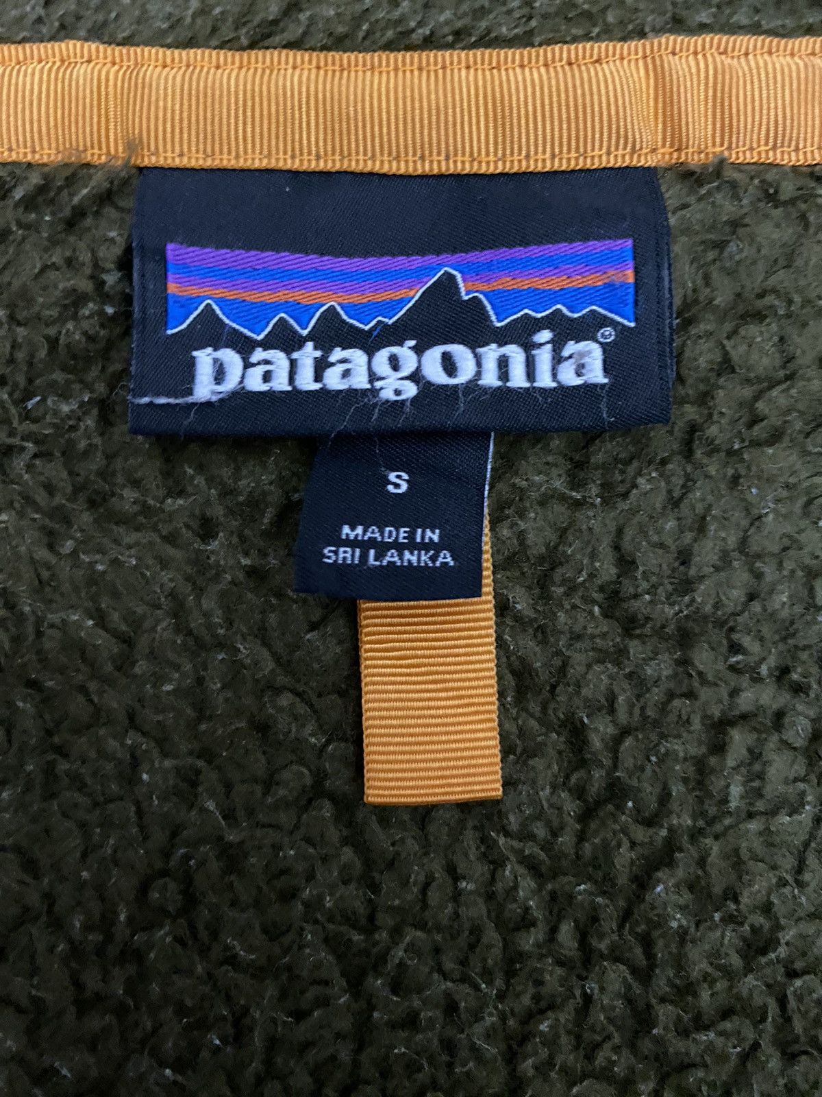 Patagonia Rare Patagonia Fleece Sherpa Dark Green Jacket Size US S / EU 44-46 / 1 - 10 Thumbnail