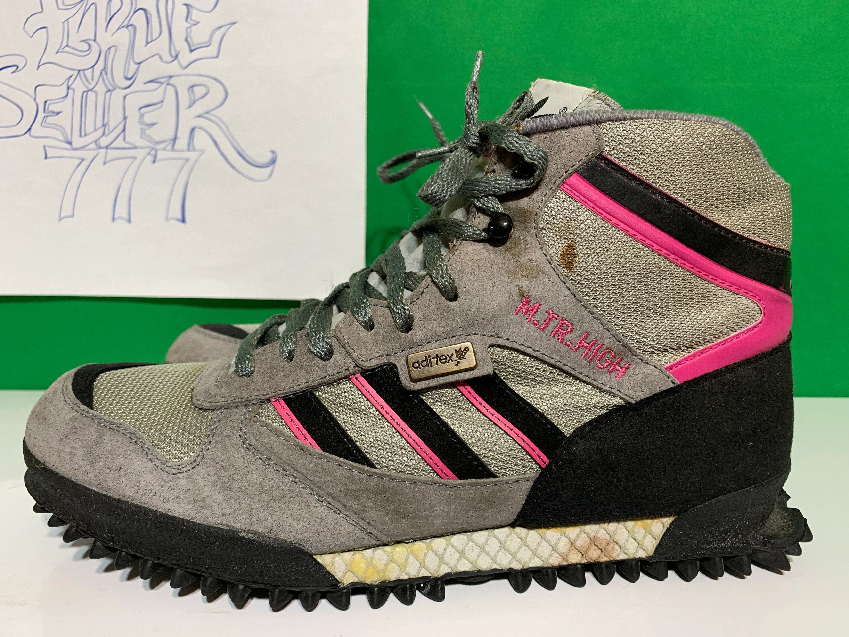 Adidas × Vintage VINTAGE ADIDAS MTR HIGH MARATHONE SNEAKERS Size US 9.5 / EU 42-43 - 5 Thumbnail