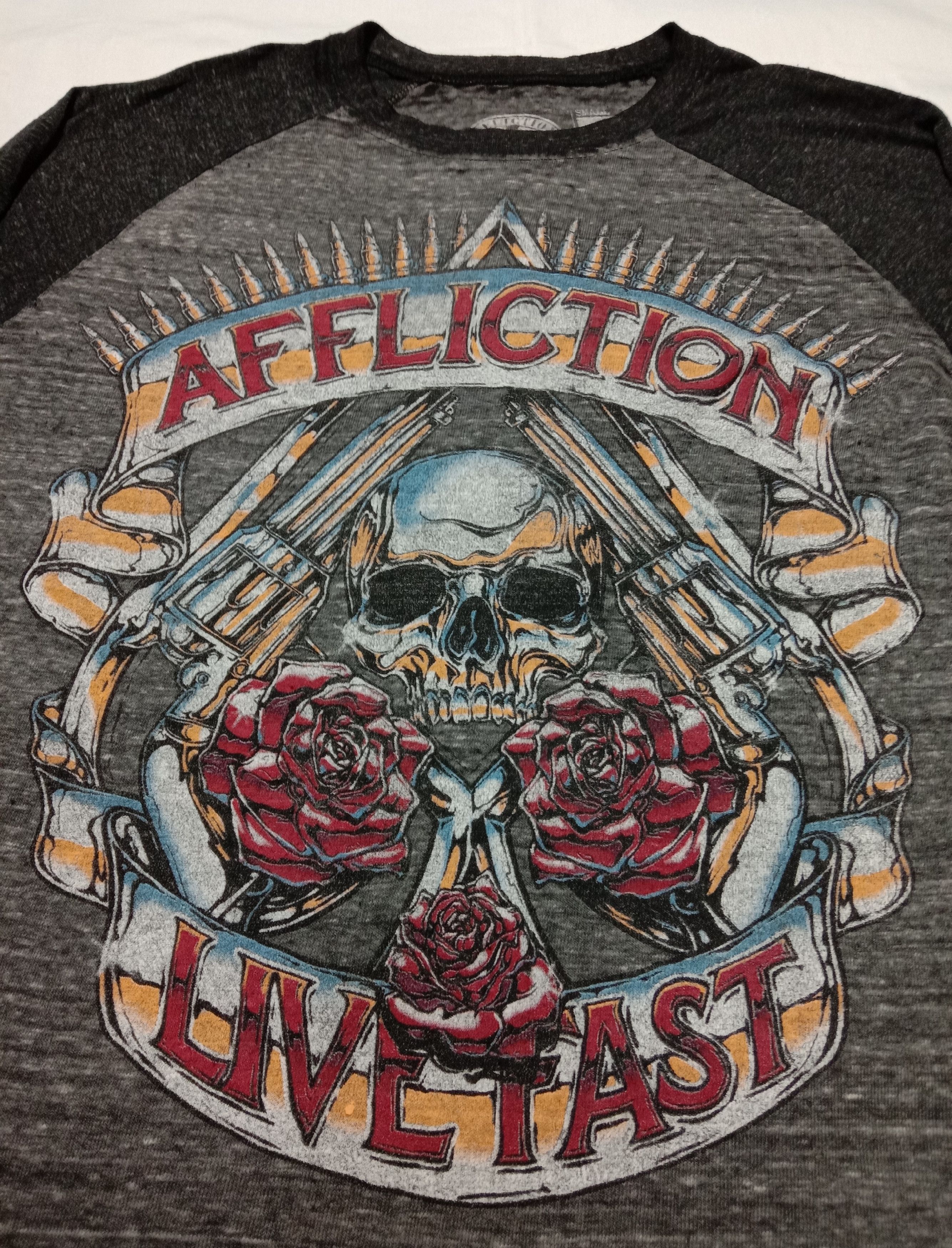Affliction Affliction Live Fast 1973 World Tour Raglan Tee Size US S / EU 44-46 / 1 - 3 Thumbnail
