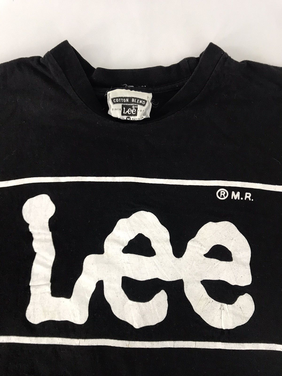Lee × Vintage Lee Mr. Cotton Blend Box Logo Spell Out Baggy Tee Size US M / EU 48-50 / 2 - 2 Thumbnail