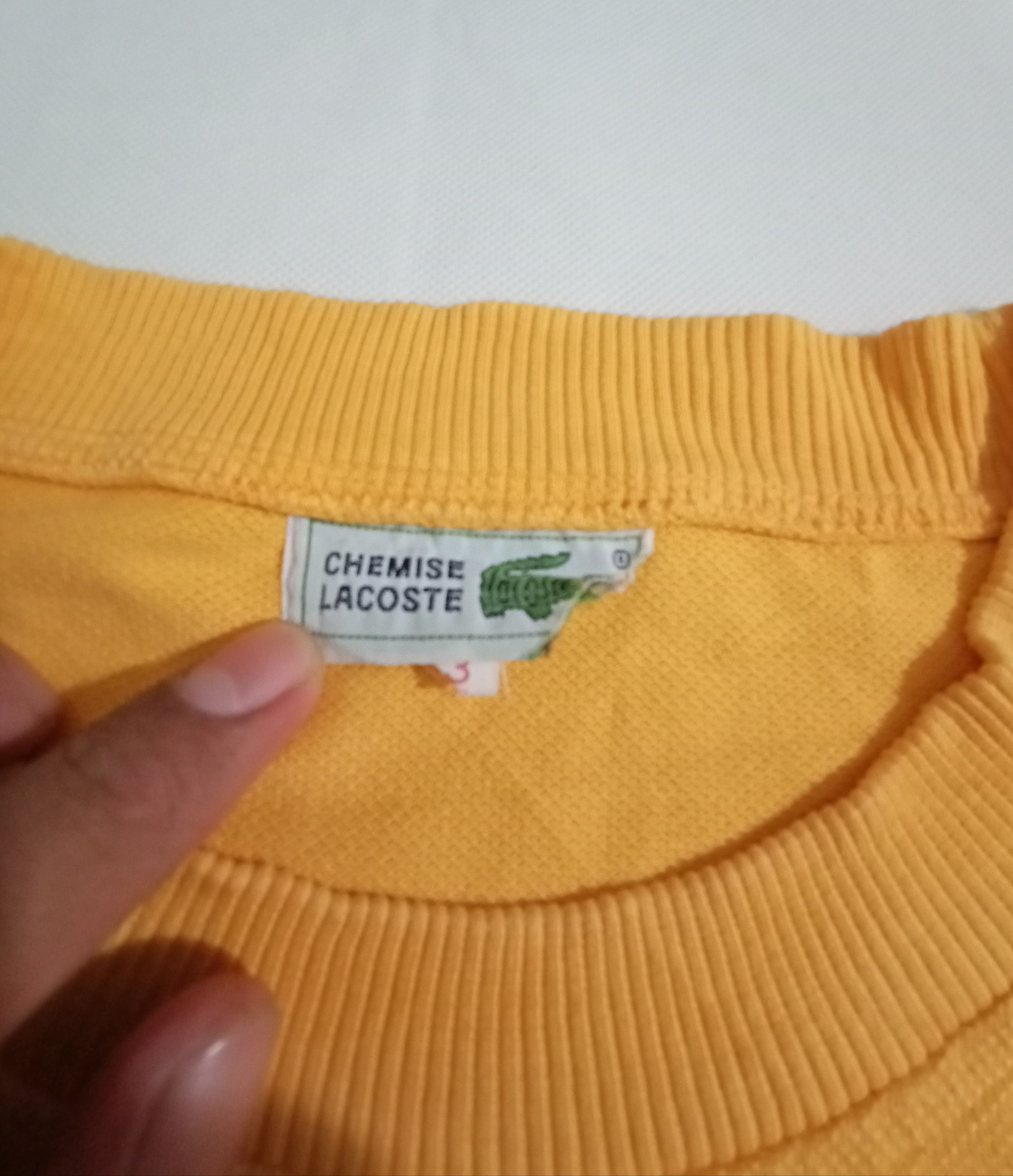Lacoste Lacoste Hidden Logo Spell Out Orange Sweatshirt Size M / US 6-8 / IT 42-44 - 3 Thumbnail
