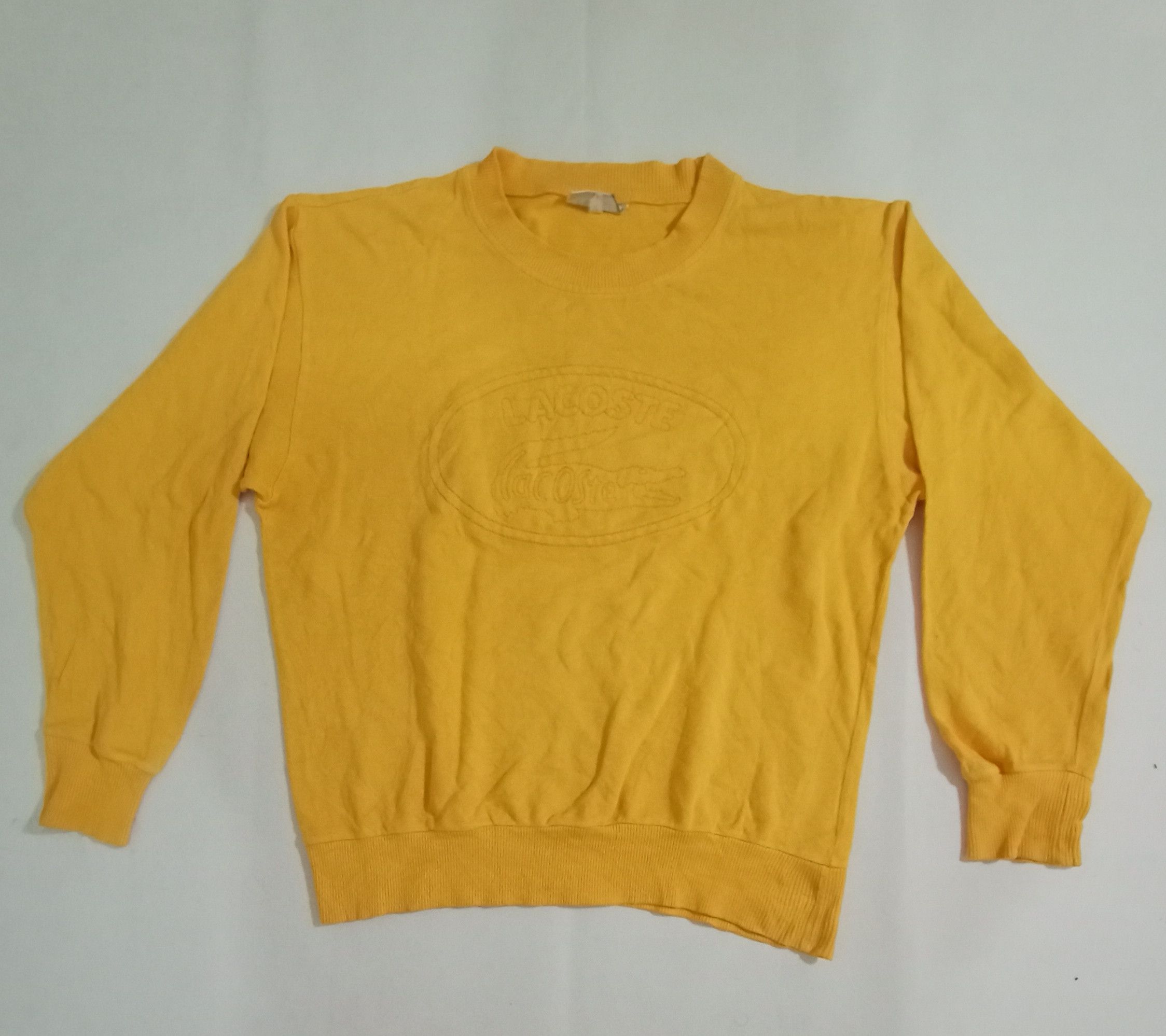 Lacoste Lacoste Hidden Logo Spell Out Orange Sweatshirt Size M / US 6-8 / IT 42-44 - 1 Thumbnail