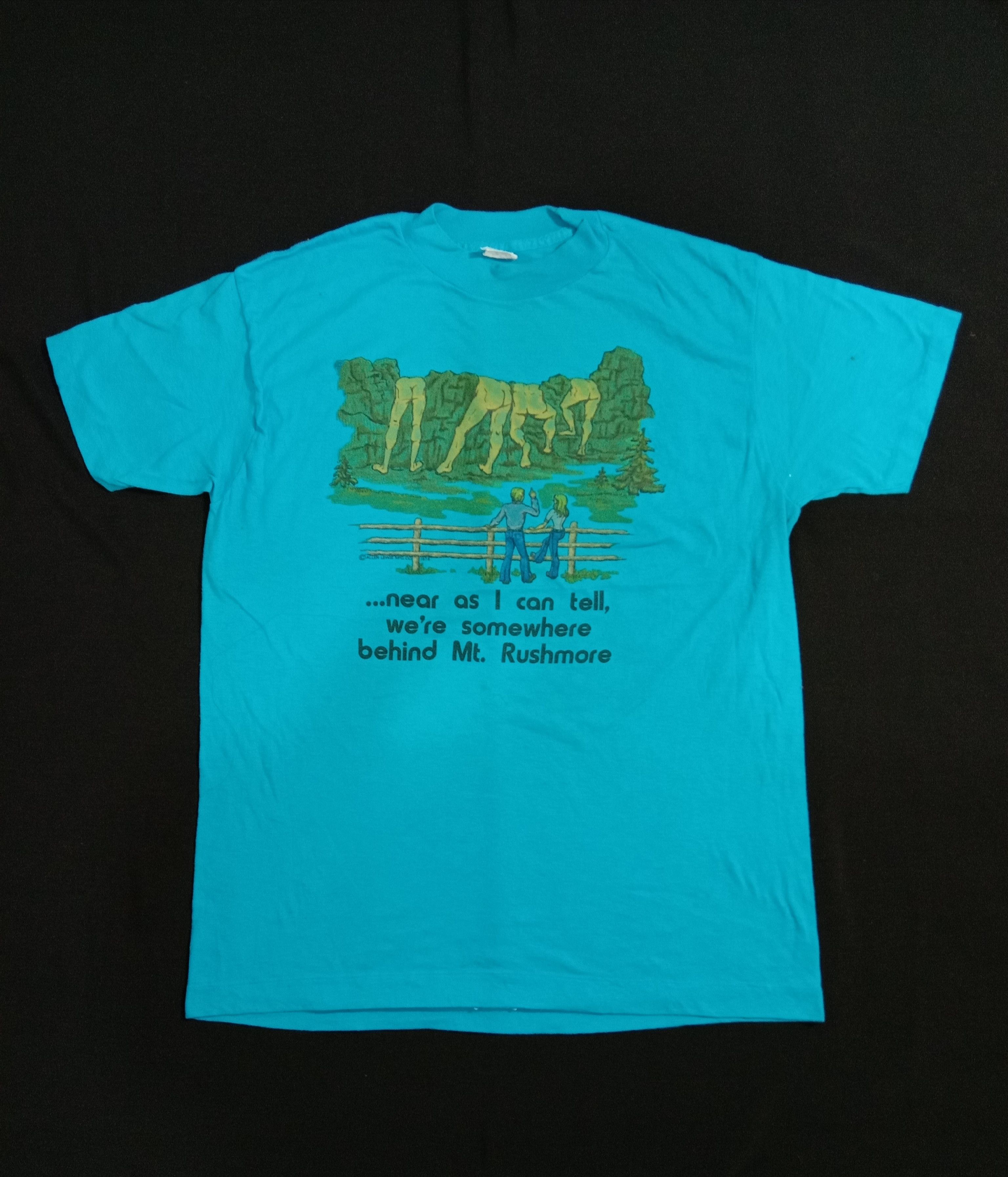 Vintage VINTAGE 70s 1979 Naked Giant Behind Mt. Rushmore Size US M / EU 48-50 / 2 - 2 Thumbnail