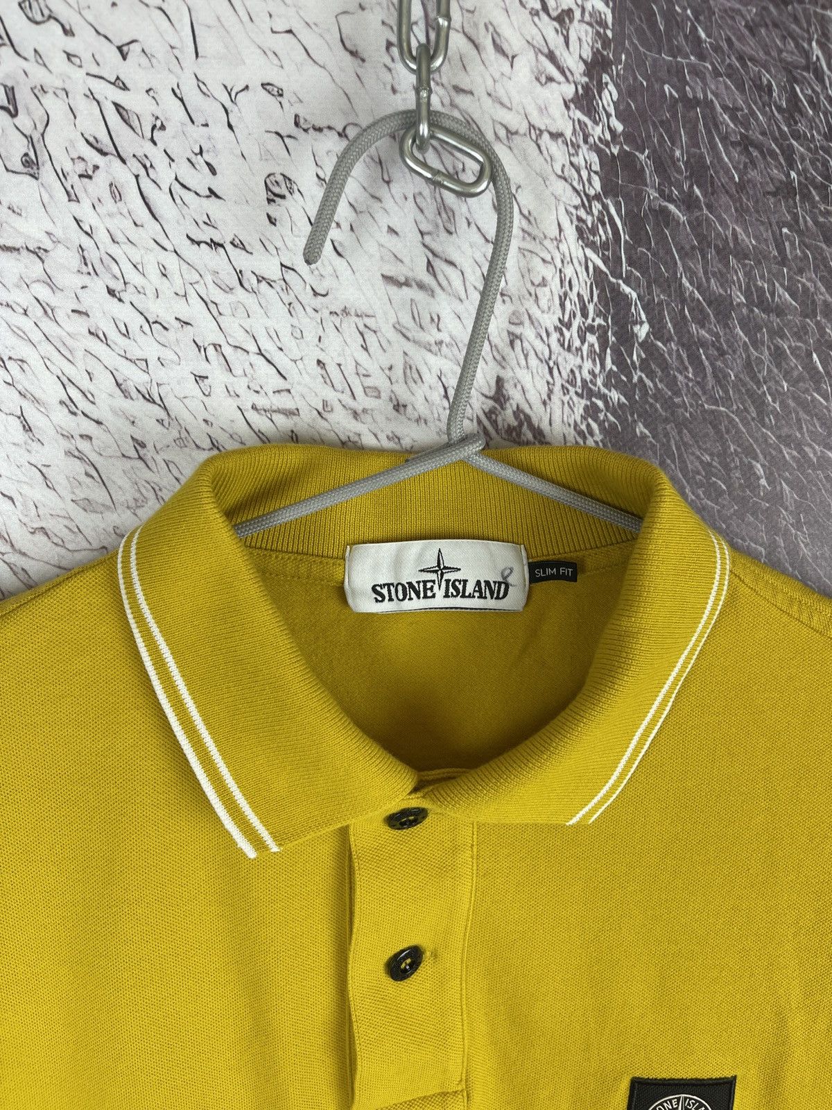 Stone Island Stone Island lemon yellow Color patch program polo tee Size US M / EU 48-50 / 2 - 4 Thumbnail