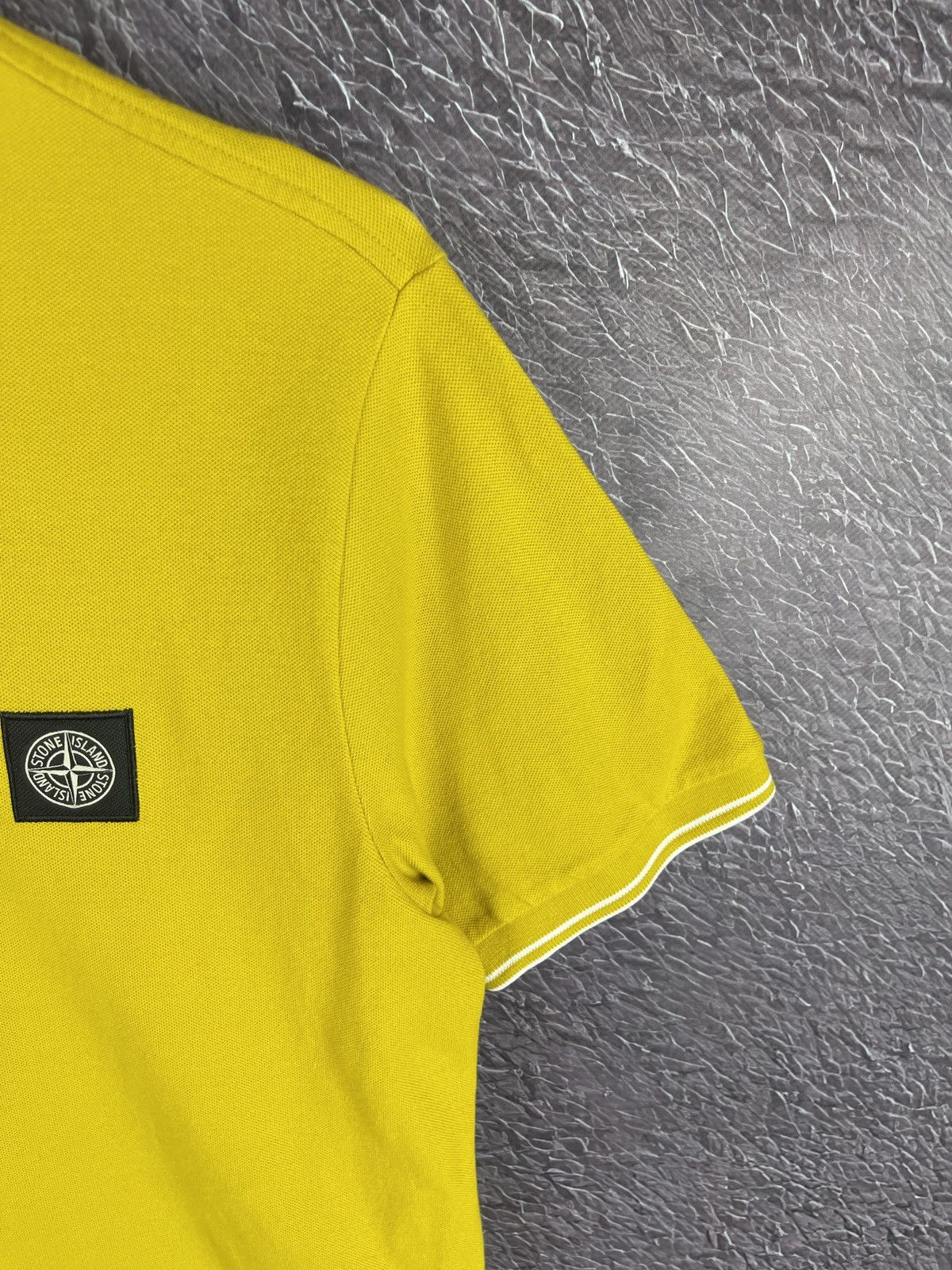Stone Island Stone Island lemon yellow Color patch program polo tee Size US M / EU 48-50 / 2 - 7 Thumbnail