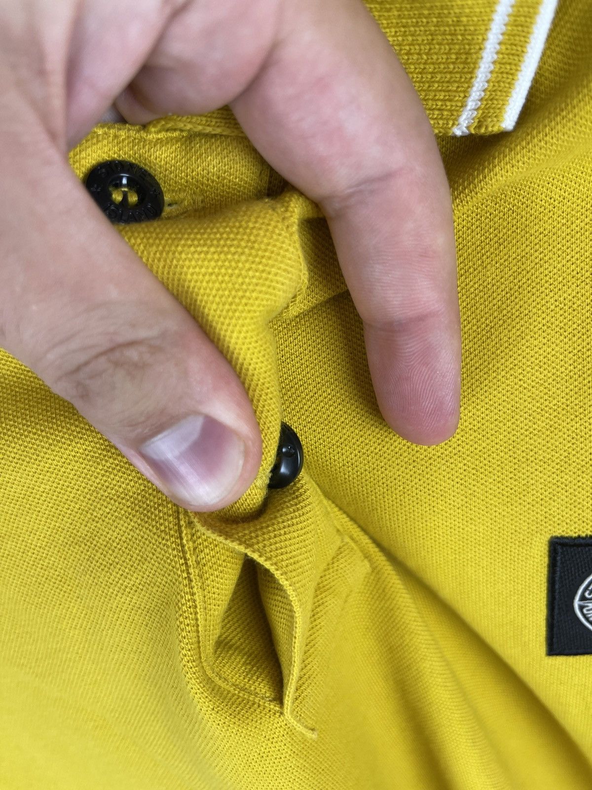 Stone Island Stone Island lemon yellow Color patch program polo tee Size US M / EU 48-50 / 2 - 10 Thumbnail