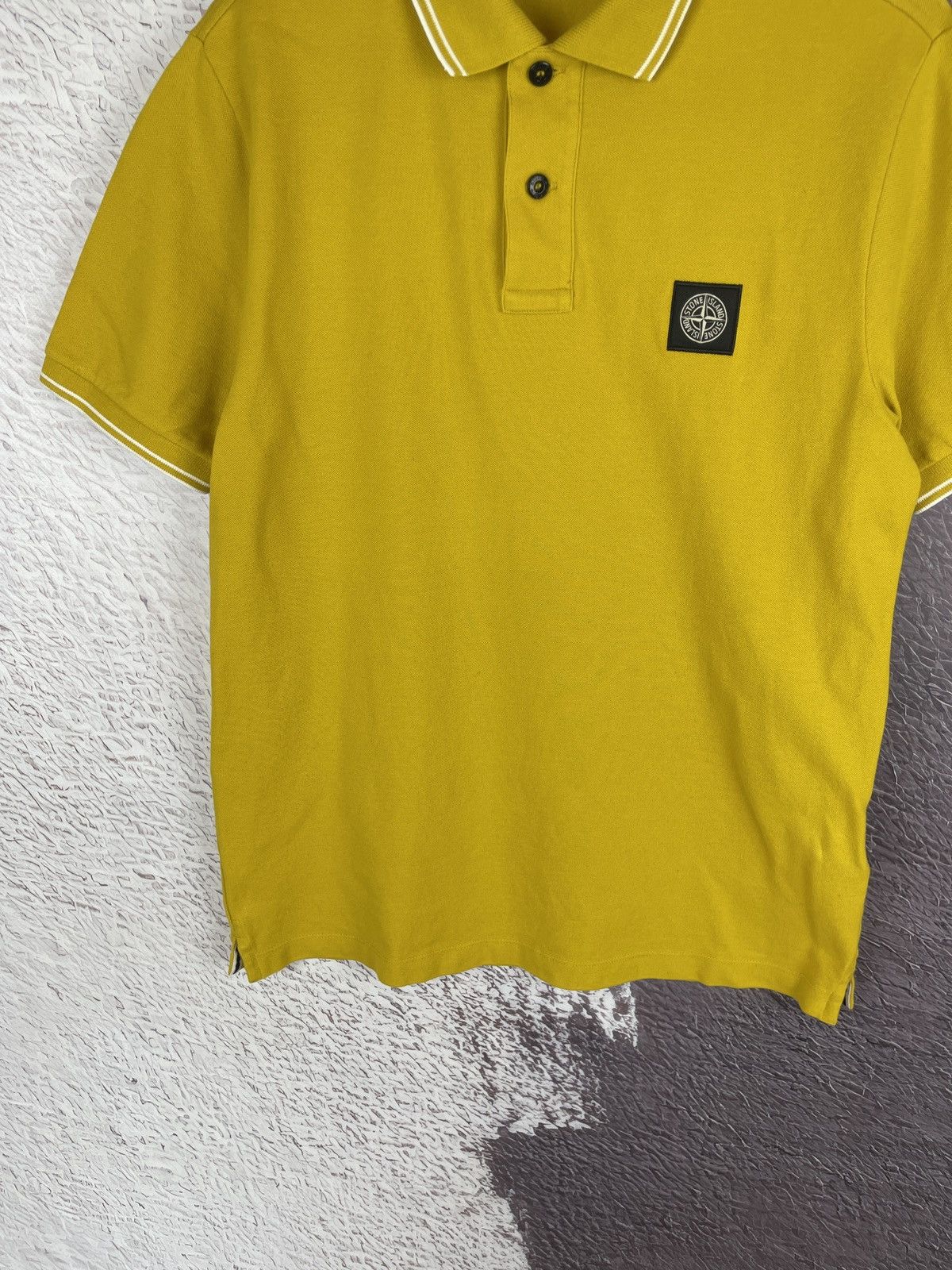 Stone Island Stone Island lemon yellow Color patch program polo tee Size US M / EU 48-50 / 2 - 8 Thumbnail