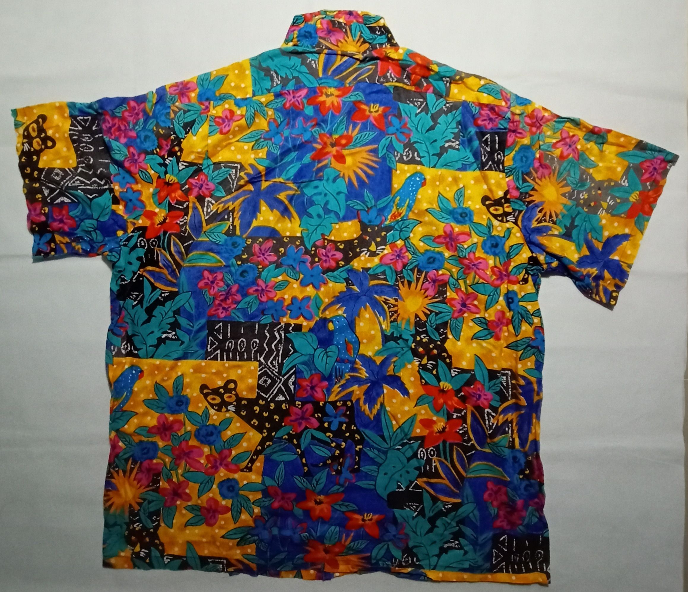 Vintage Hilo Hattie Hawaiian Shirt Usa Floral
