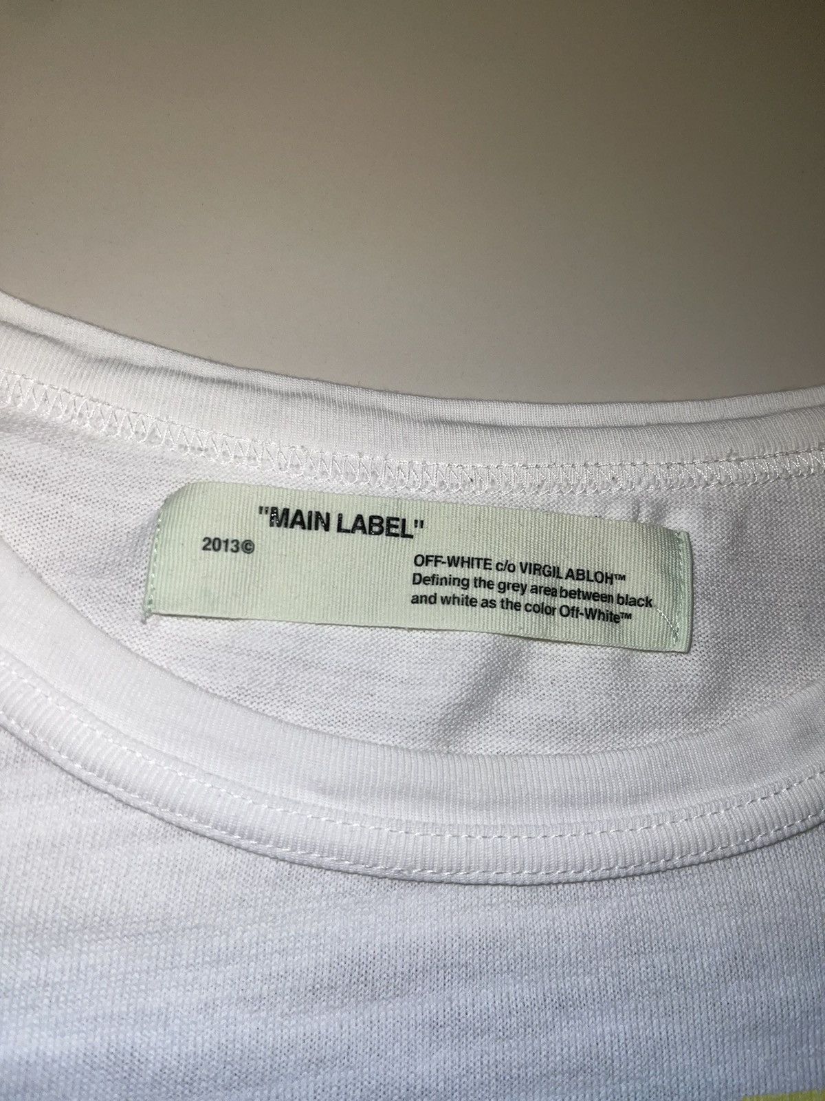 Off-White Off White Diagonal Carvaggio Tee White Size US L / EU 52-54 / 3 - 7 Thumbnail