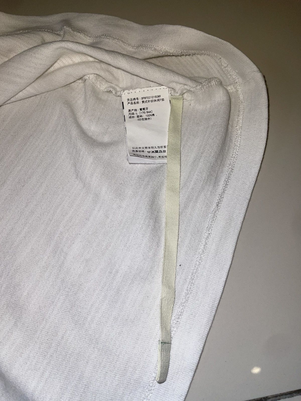Off-White Off White Diagonal Carvaggio Tee White Size US L / EU 52-54 / 3 - 8 Thumbnail