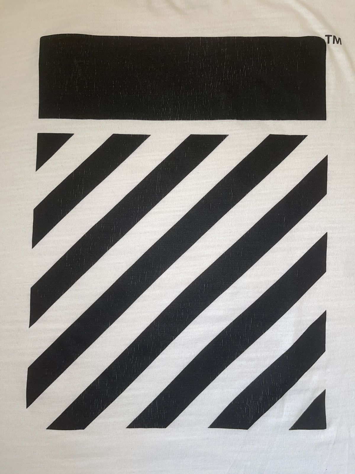 Off-White Off White Diagonal Carvaggio Tee White Size US L / EU 52-54 / 3 - 4 Thumbnail