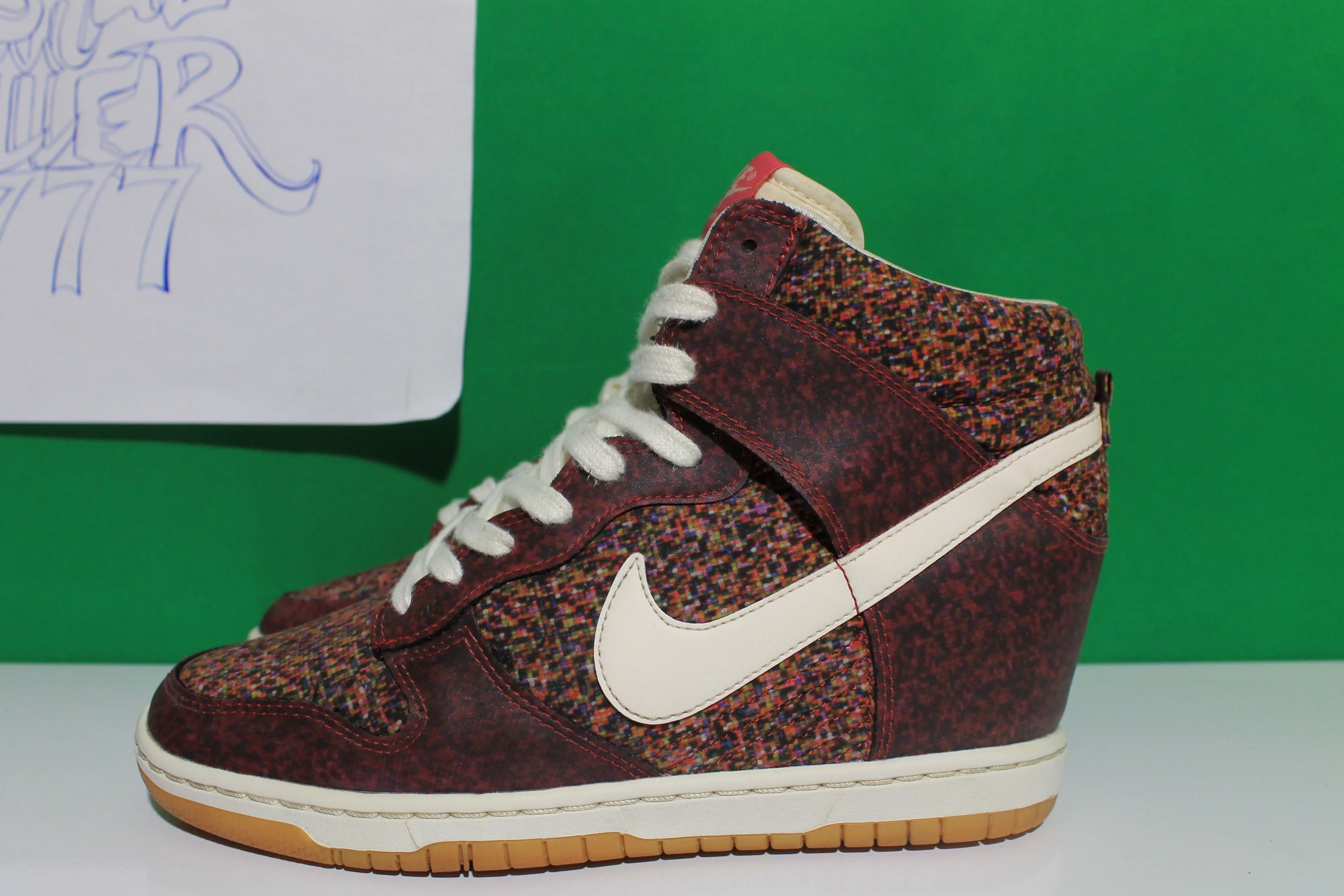 Nike × Vintage Nike Dunk Sky High Sneaker Wedge Liberty Digital Size US 7 / EU 40 - 2 Thumbnail