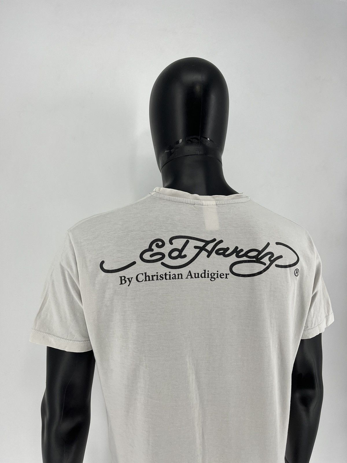 Christian Audigier Vintage Y2k Ed Hardy T-Shirt Size XL Size US XL / EU 56 / 4 - 14 Thumbnail