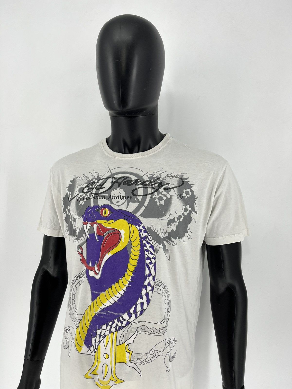 Christian Audigier Vintage Y2k Ed Hardy T-Shirt Size XL Size US XL / EU 56 / 4 - 4 Thumbnail