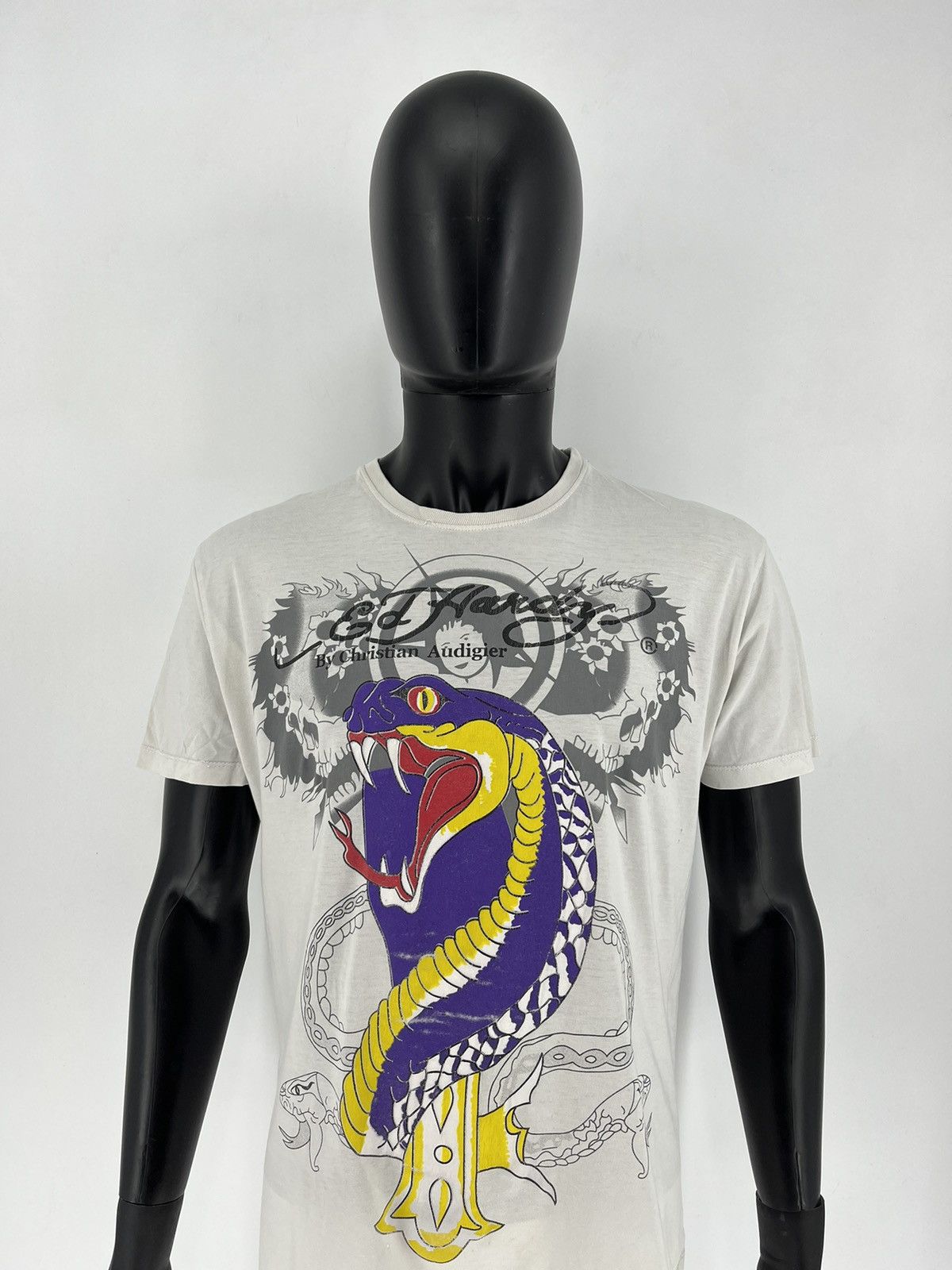 Christian Audigier Vintage Y2k Ed Hardy T-Shirt Size XL Size US XL / EU 56 / 4 - 1 Thumbnail