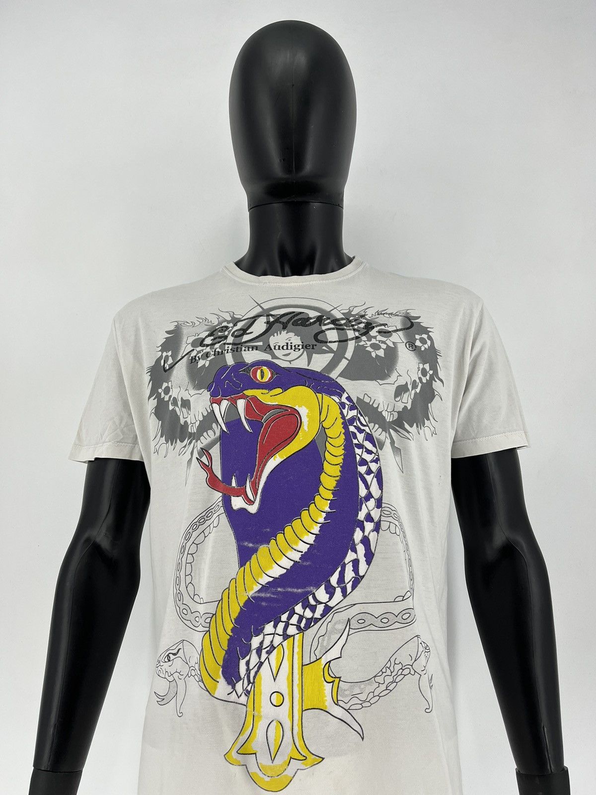 Christian Audigier Vintage Y2k Ed Hardy T-Shirt Size XL Size US XL / EU 56 / 4 - 6 Thumbnail