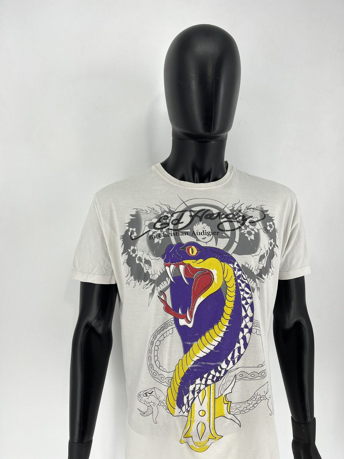 Christian Audigier Vintage Y2k Ed Hardy T-Shirt Size XL Size US XL / EU 56 / 4 - 3 Thumbnail
