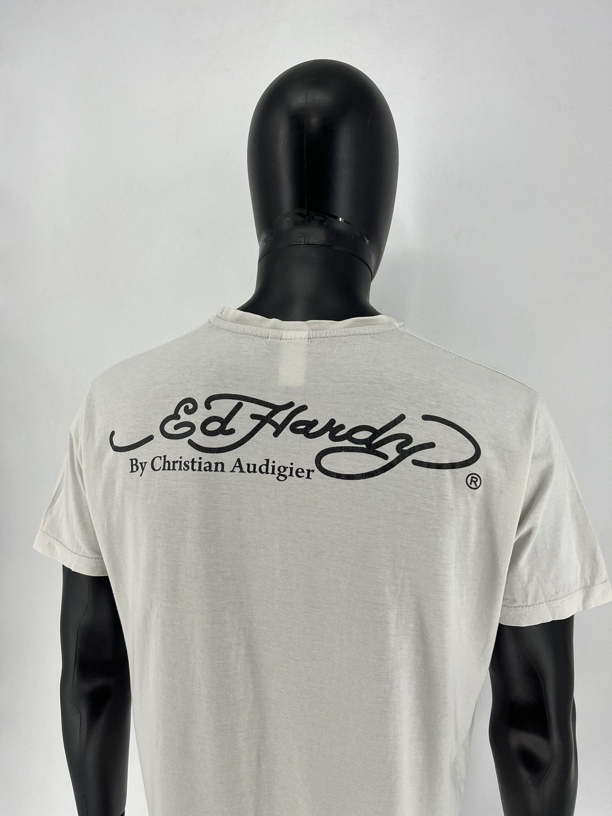 Christian Audigier Vintage Y2k Ed Hardy T-Shirt Size XL Size US XL / EU 56 / 4 - 15 Thumbnail