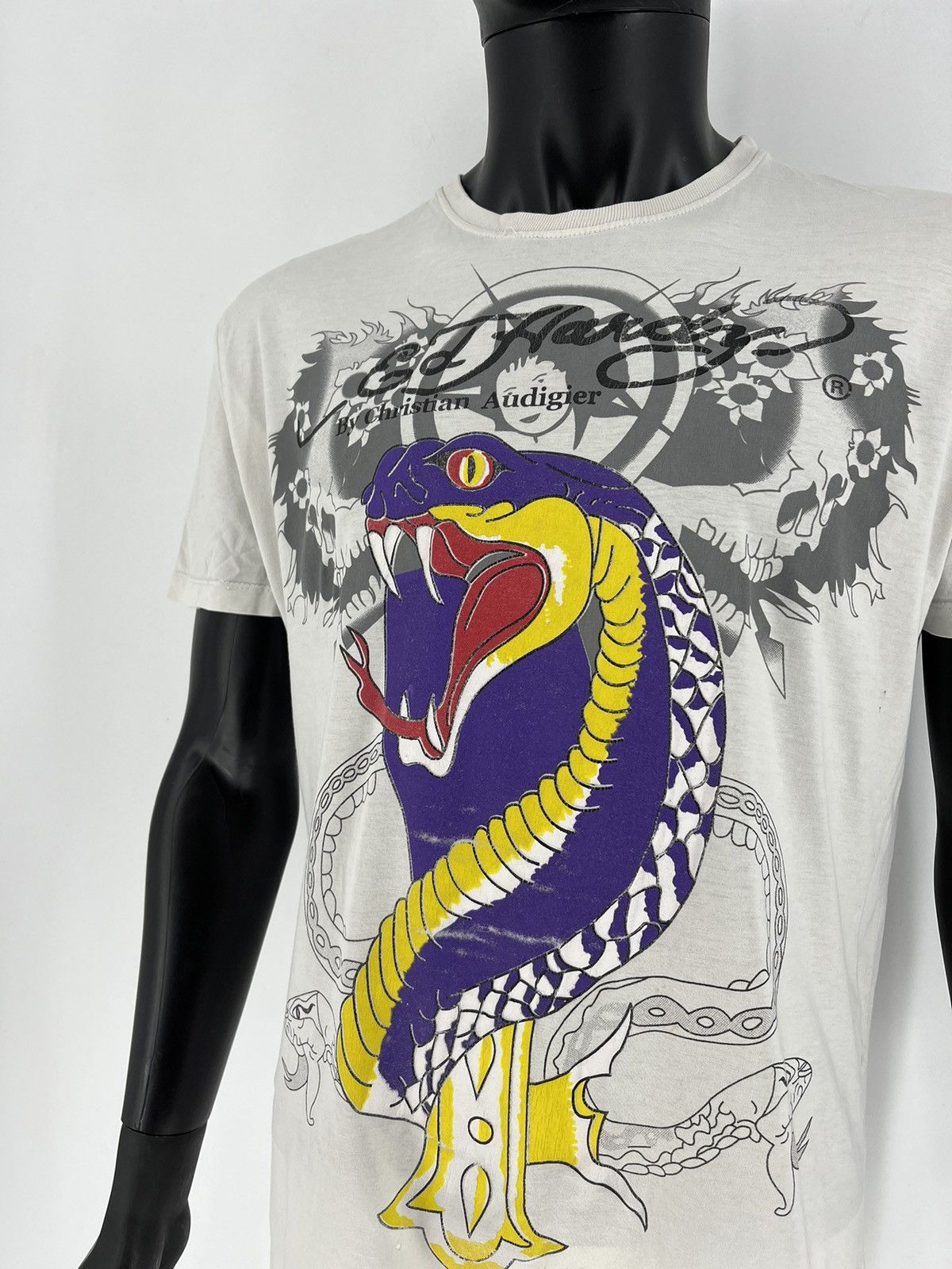 Christian Audigier Vintage Y2k Ed Hardy T-Shirt Size XL Size US XL / EU 56 / 4 - 7 Thumbnail