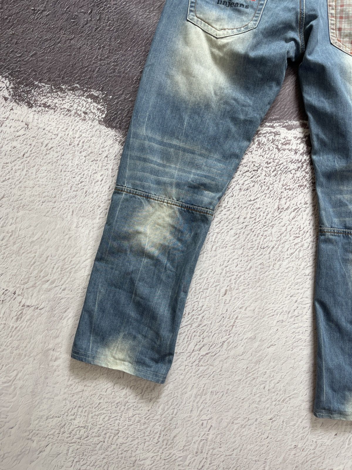 Other Joneea linjeans vintage distressed denim jeans pants Size US 34 / EU 50 - 9 Thumbnail