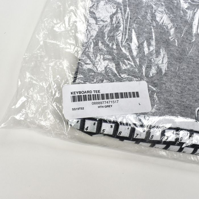 Supreme Supreme Gray Keyboard Logo T-Shirt SS19 | Grailed