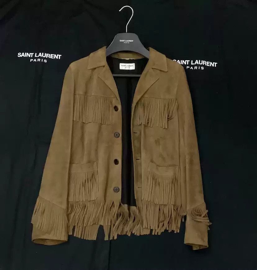 Yves Saint Laurent saint laurent Suede tassel jacket Size US M / EU 48-50 / 2 - 3 Thumbnail