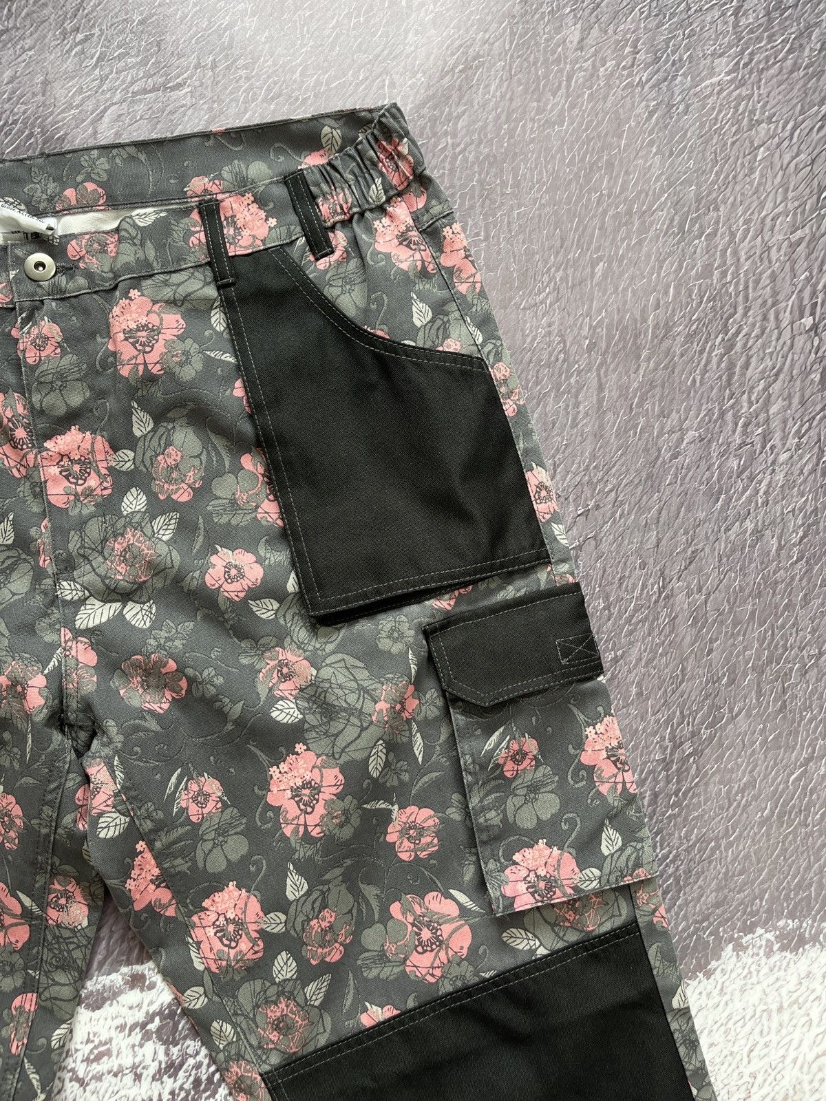 Japanese Brand Vintage Carpenter double knee workwear pants floral flower Size US 38 / EU 54 - 6 Thumbnail
