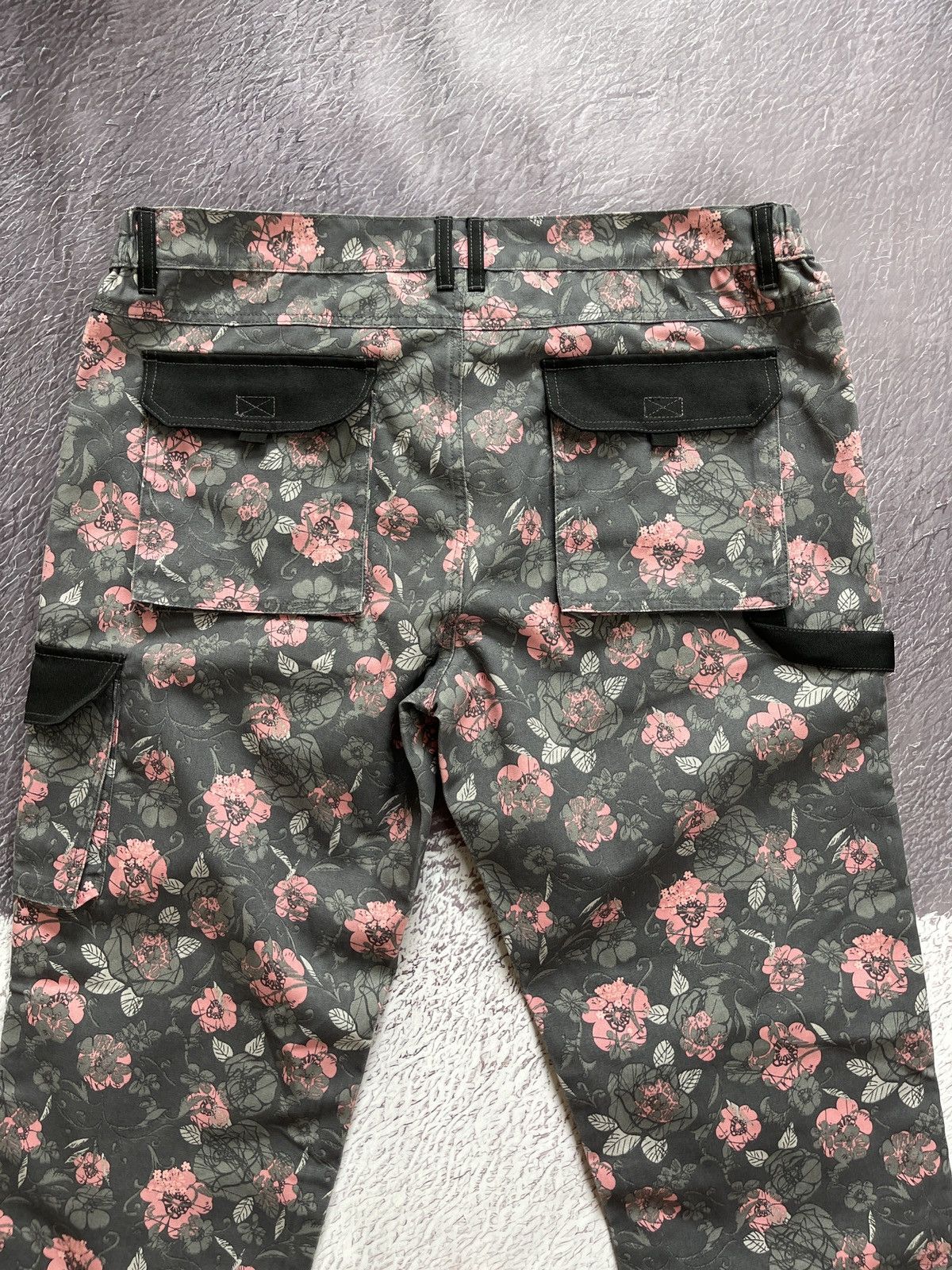 Japanese Brand Vintage Carpenter double knee workwear pants floral flower Size US 38 / EU 54 - 11 Thumbnail