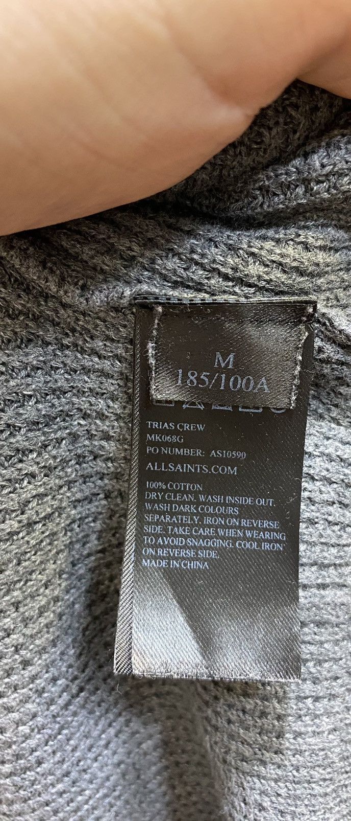 Allsaints Allsaints Streetwear Trias Crew Knitted Cotton Sweater SizeM Size US M / EU 48-50 / 2 - 4 Thumbnail