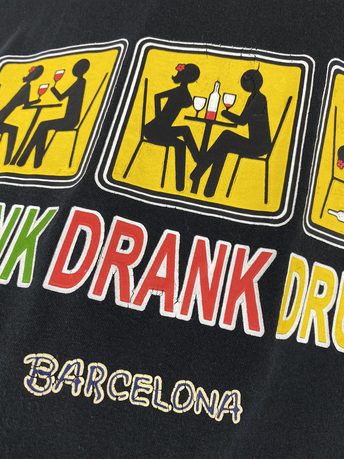 Vintage Y2K Drink Drank Drunk Sex Parody T Shirt Tee Porn Star Size US L / EU 52-54 / 3 - 5 Thumbnail
