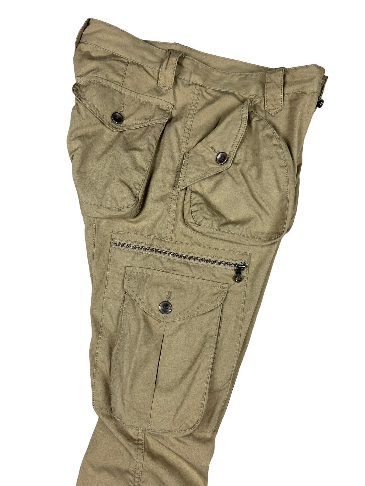Issey Miyake Tête Homme ‘De Plus” 3D Pockets Flare Cargo Pants Size US 30 / EU 46 - 10 Thumbnail