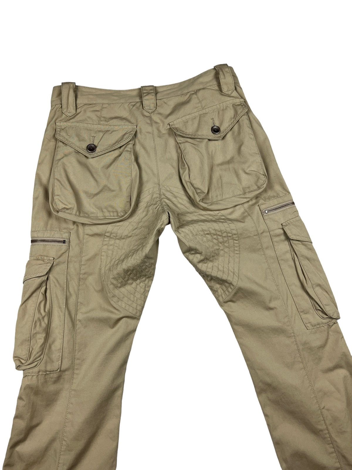 Issey Miyake Tête Homme ‘De Plus” 3D Pockets Flare Cargo Pants Size US 30 / EU 46 - 7 Thumbnail