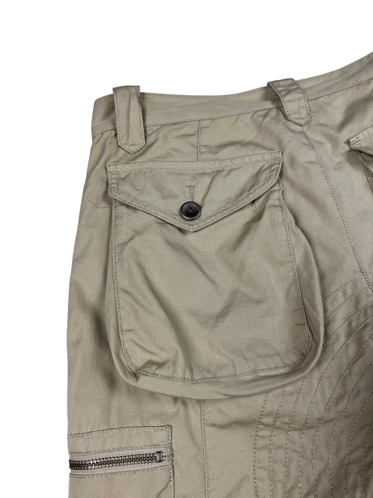 Issey Miyake Tête Homme ‘De Plus” 3D Pockets Flare Cargo Pants Size US 30 / EU 46 - 8 Thumbnail